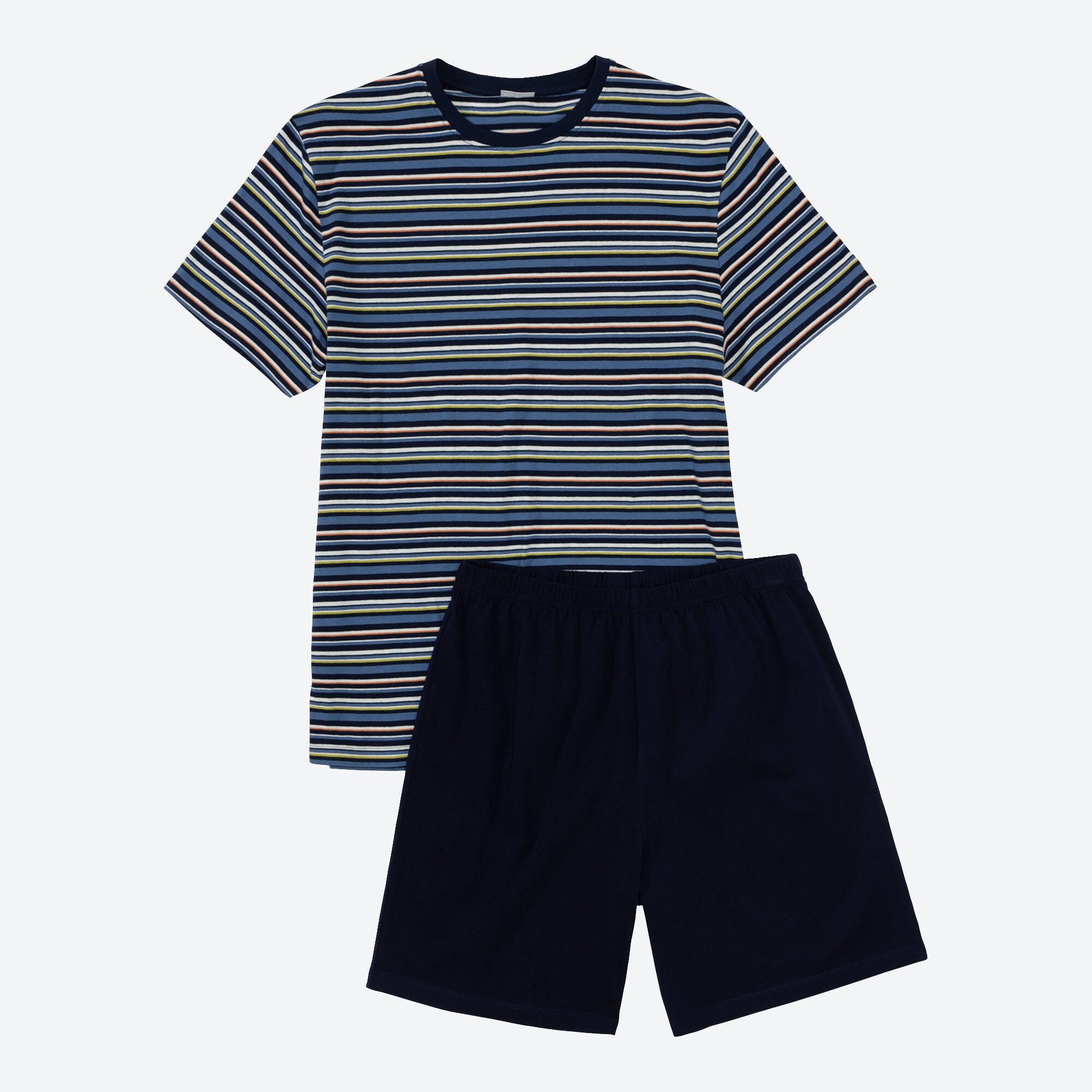 Herren-Shorty mit Ringelmuster, 2-teilig