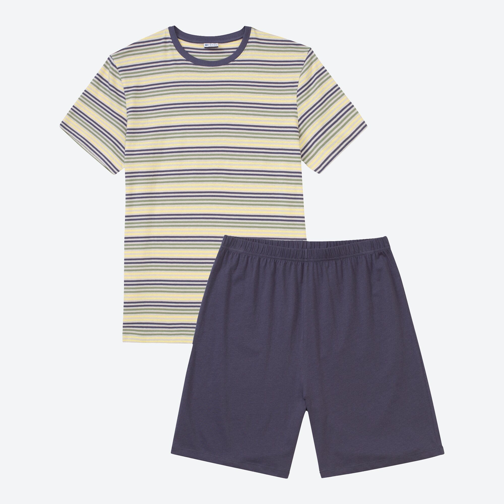 Herren-Shorty mit Streifenmuster, 2-teilig