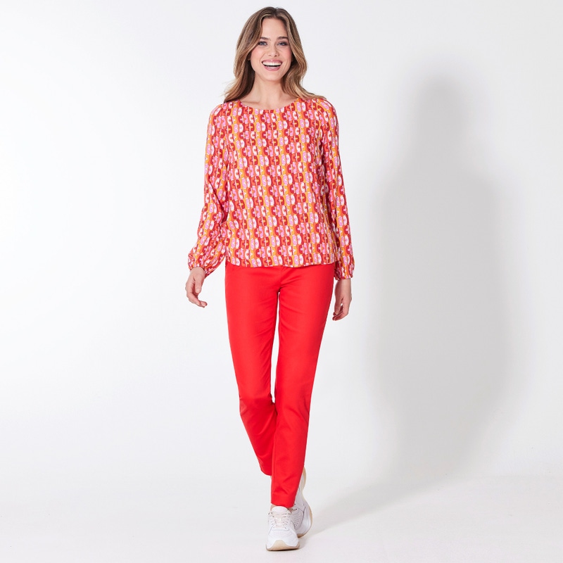 Damen-Chino-Hose mit Gürtel