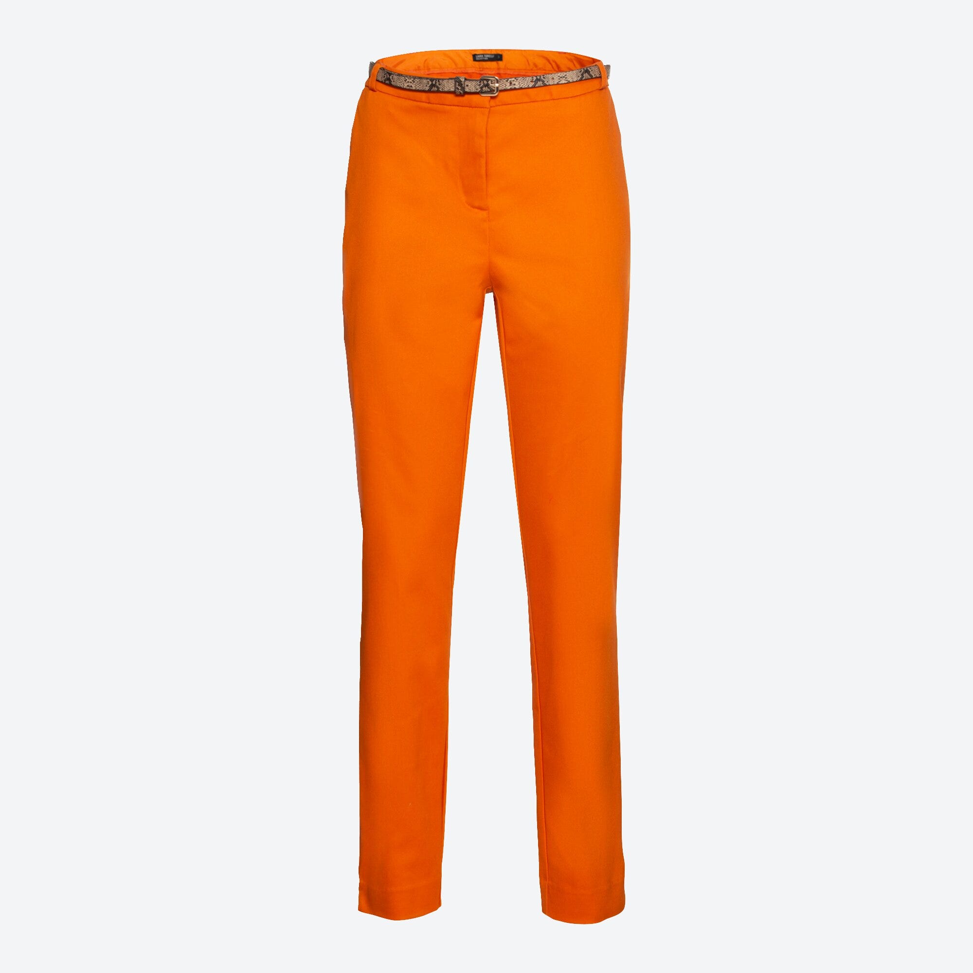 Damen-Chino-Hose mit Gürtel