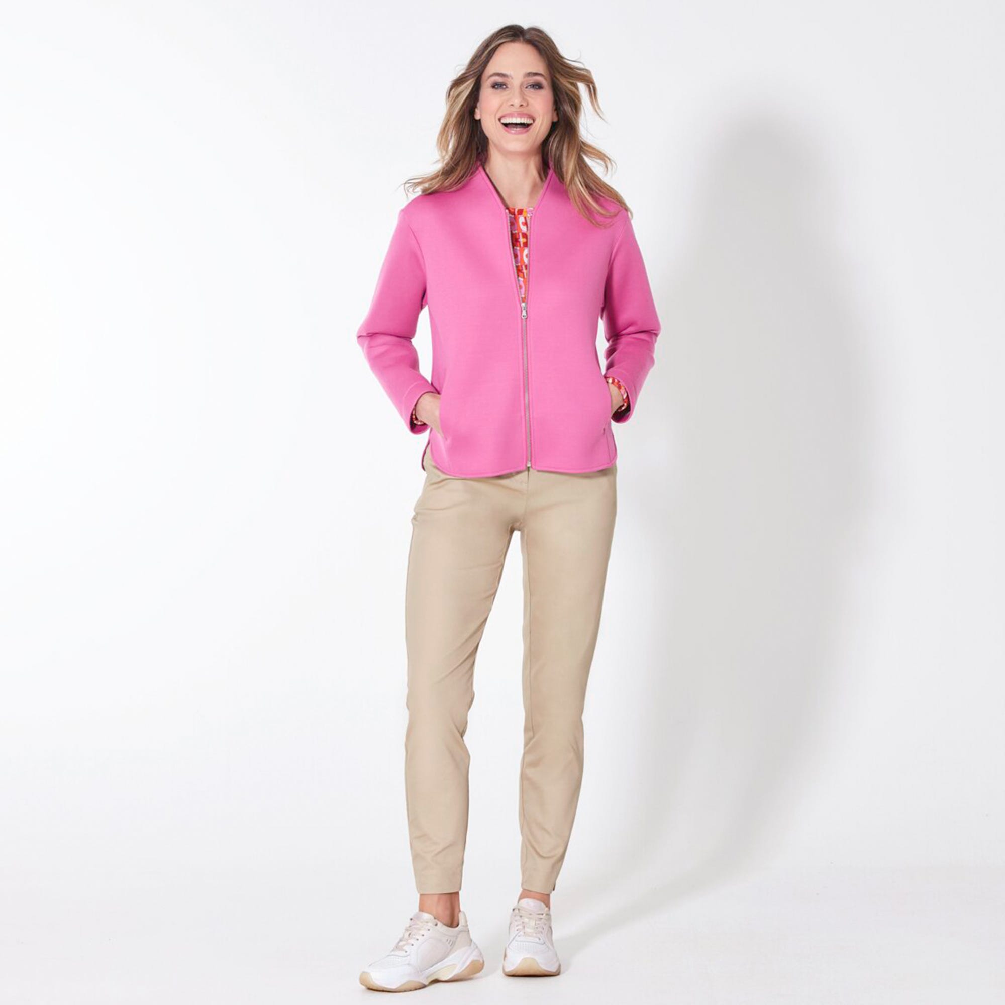 Damen-Chino-Hose mit Gürtel