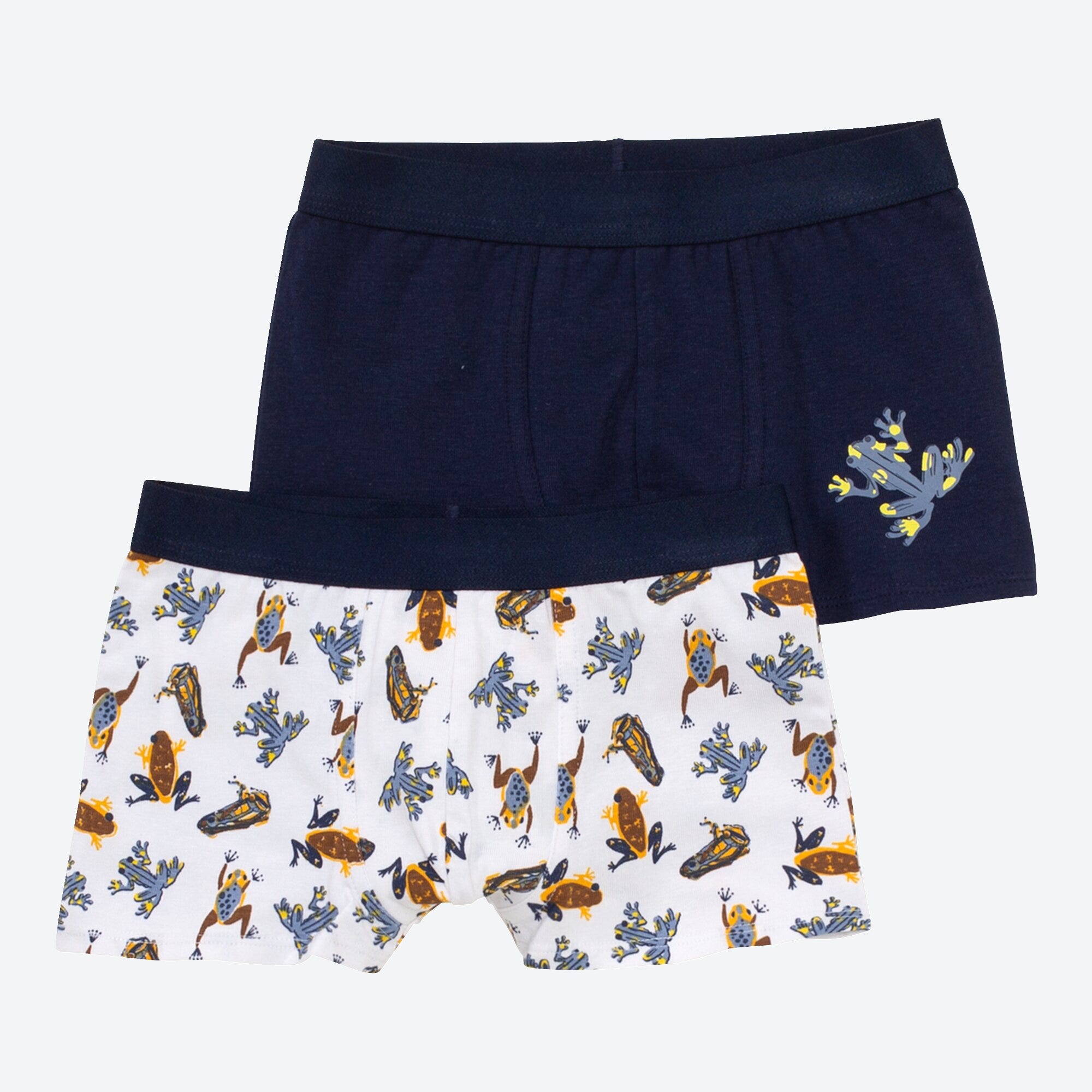 Jungen-Retroshorts mit Frosch-Muster, 2er-Pack