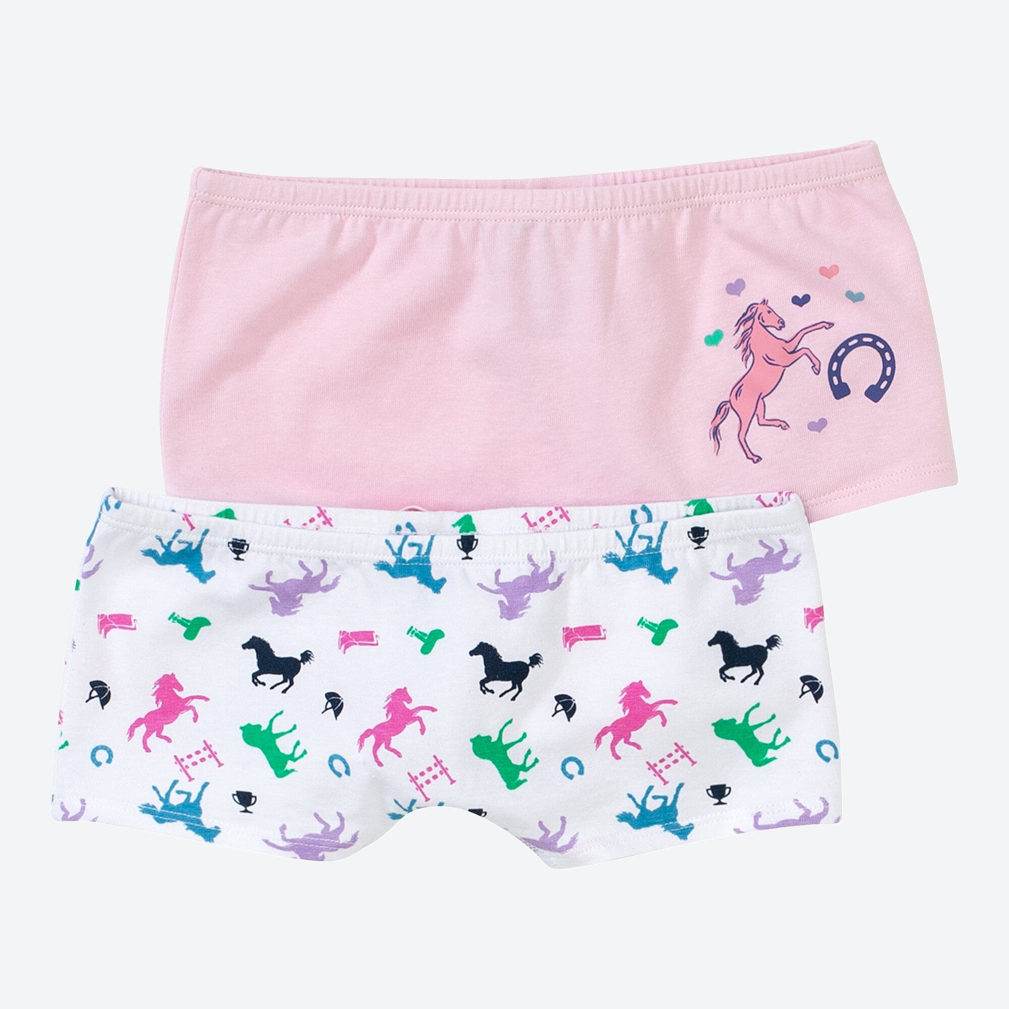 Mädchen-Panty mit Pferde-Muster, 2er-Pack