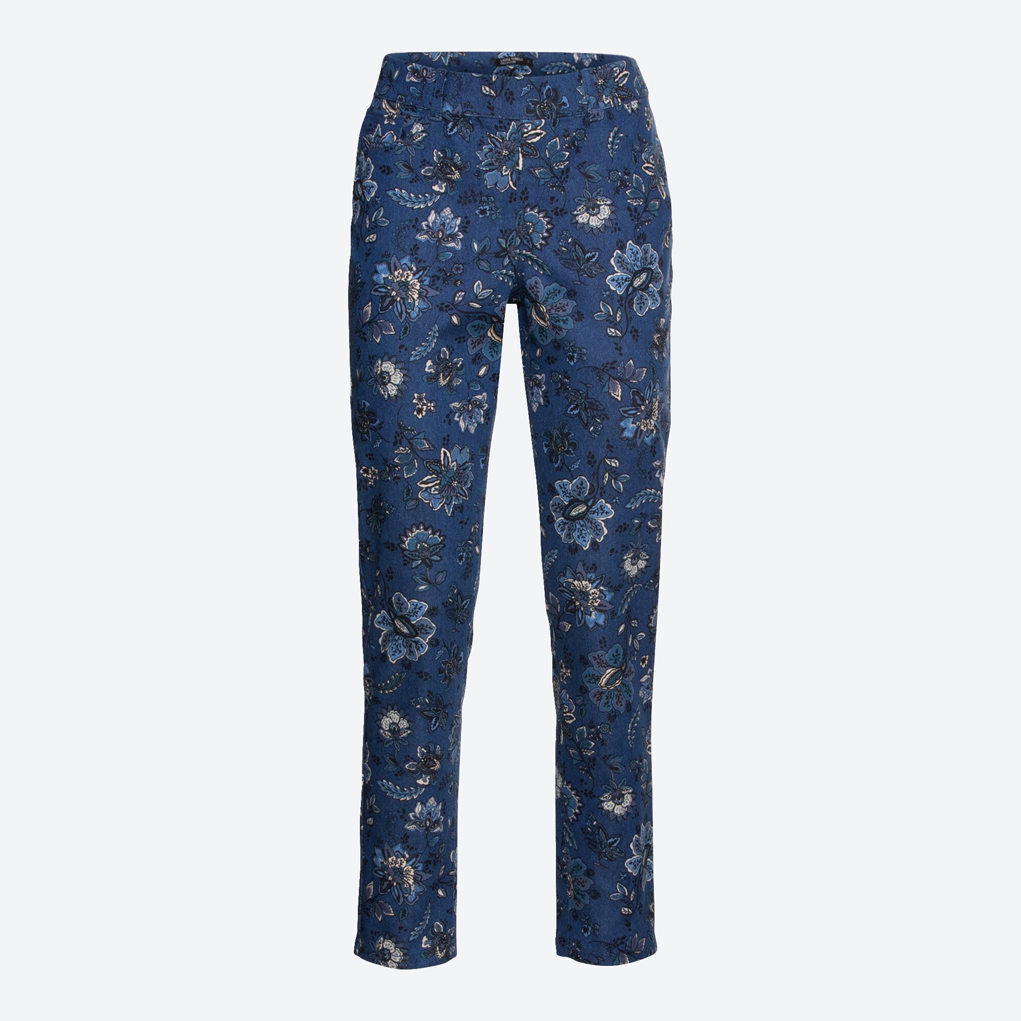 Damen-Jegging-Caprihose mit Blumenmuster