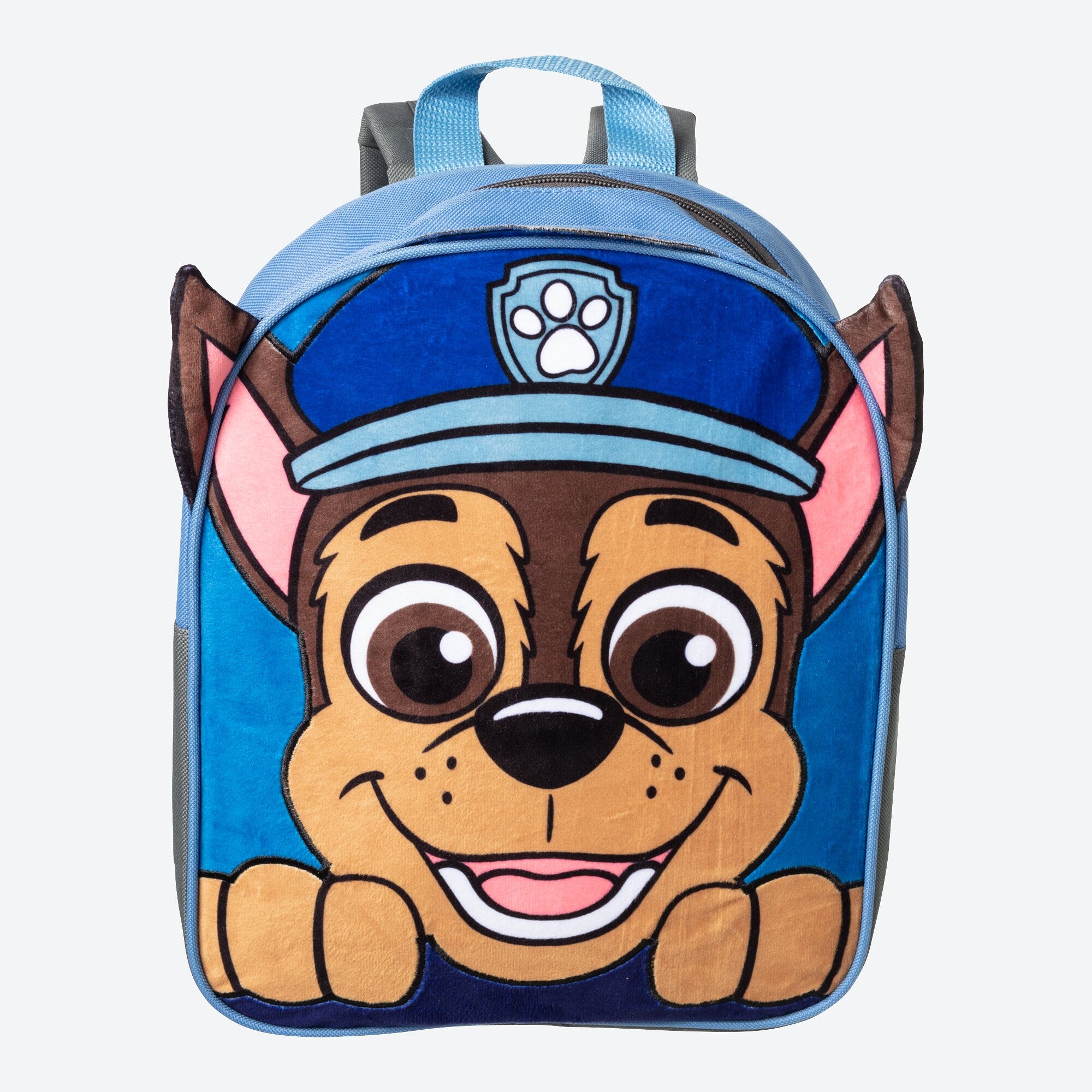 Kinder-Rucksack mit Plüsch-Front, ca. 33x26x9cm