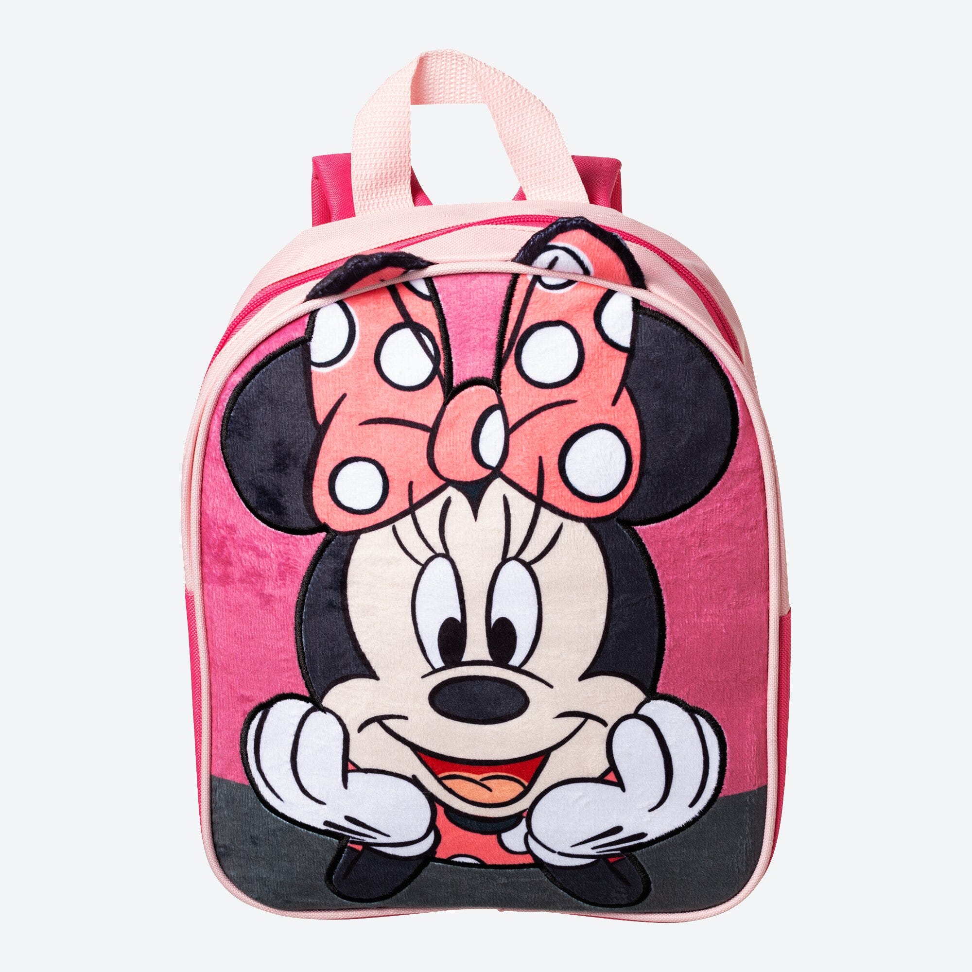 Kinder-Rucksack mit Plüsch-Front, ca. 33x26x9cm
