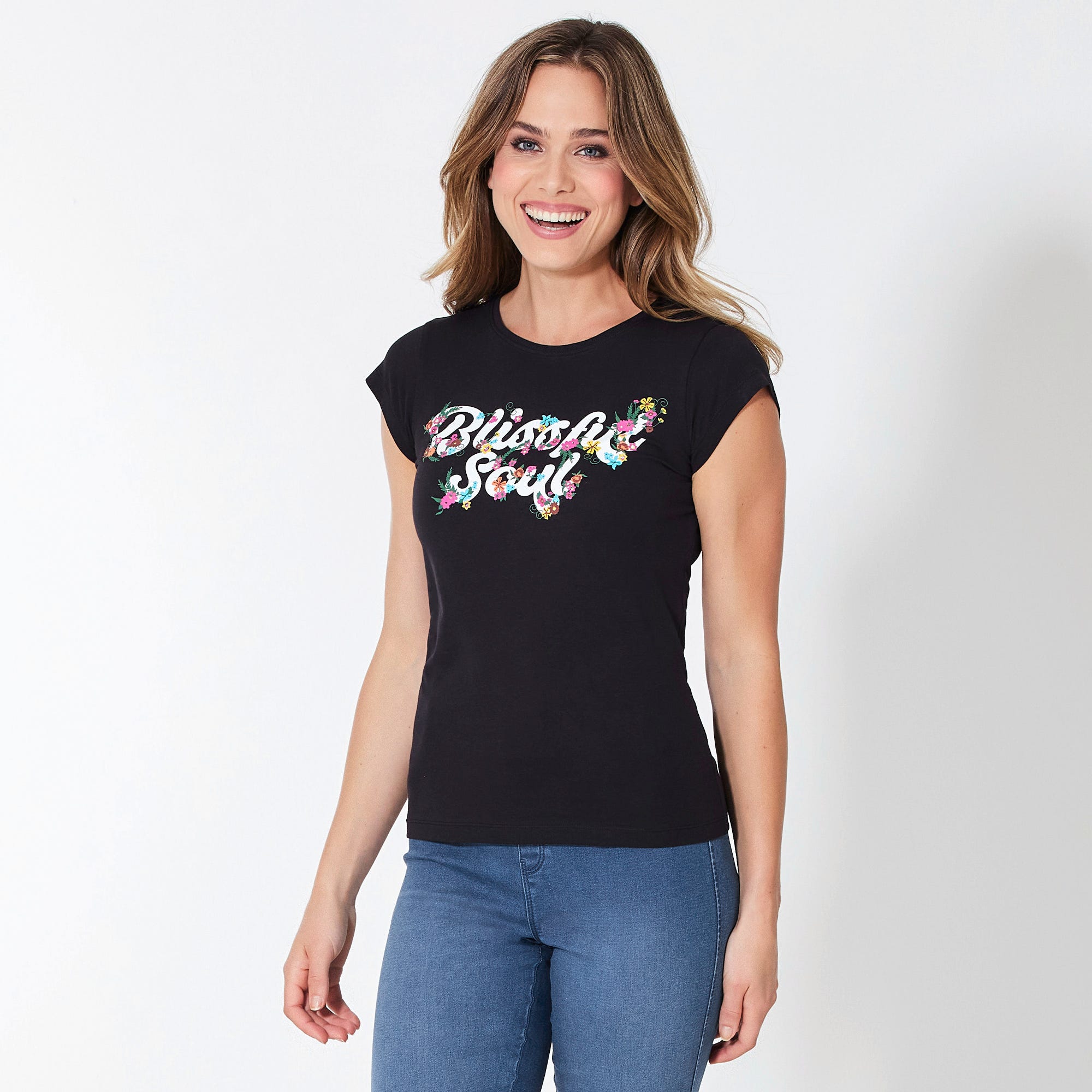 Damen-T-Shirt mit Frontaufdruck