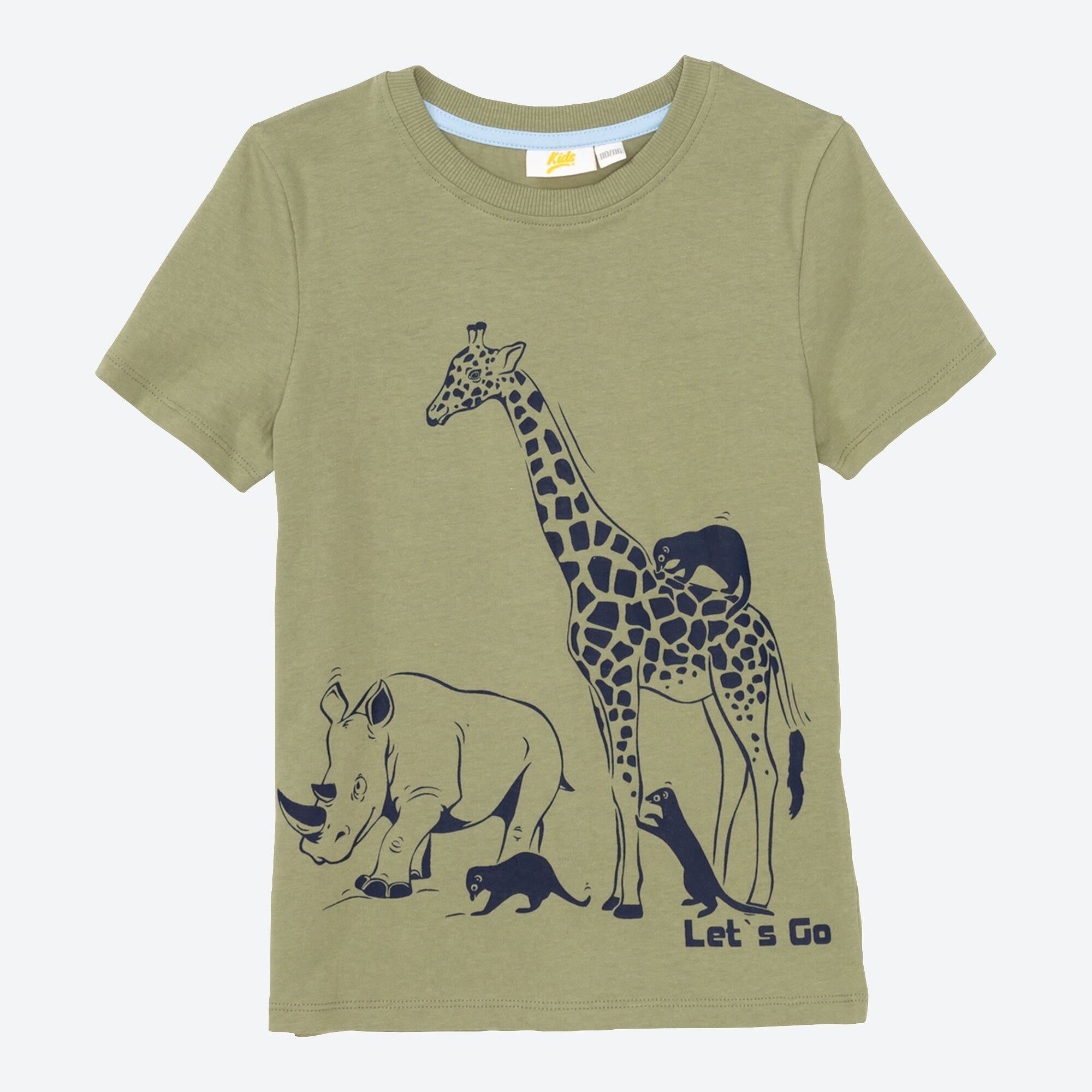Jungen-T-Shirt mit Tier-Frontaufdruck