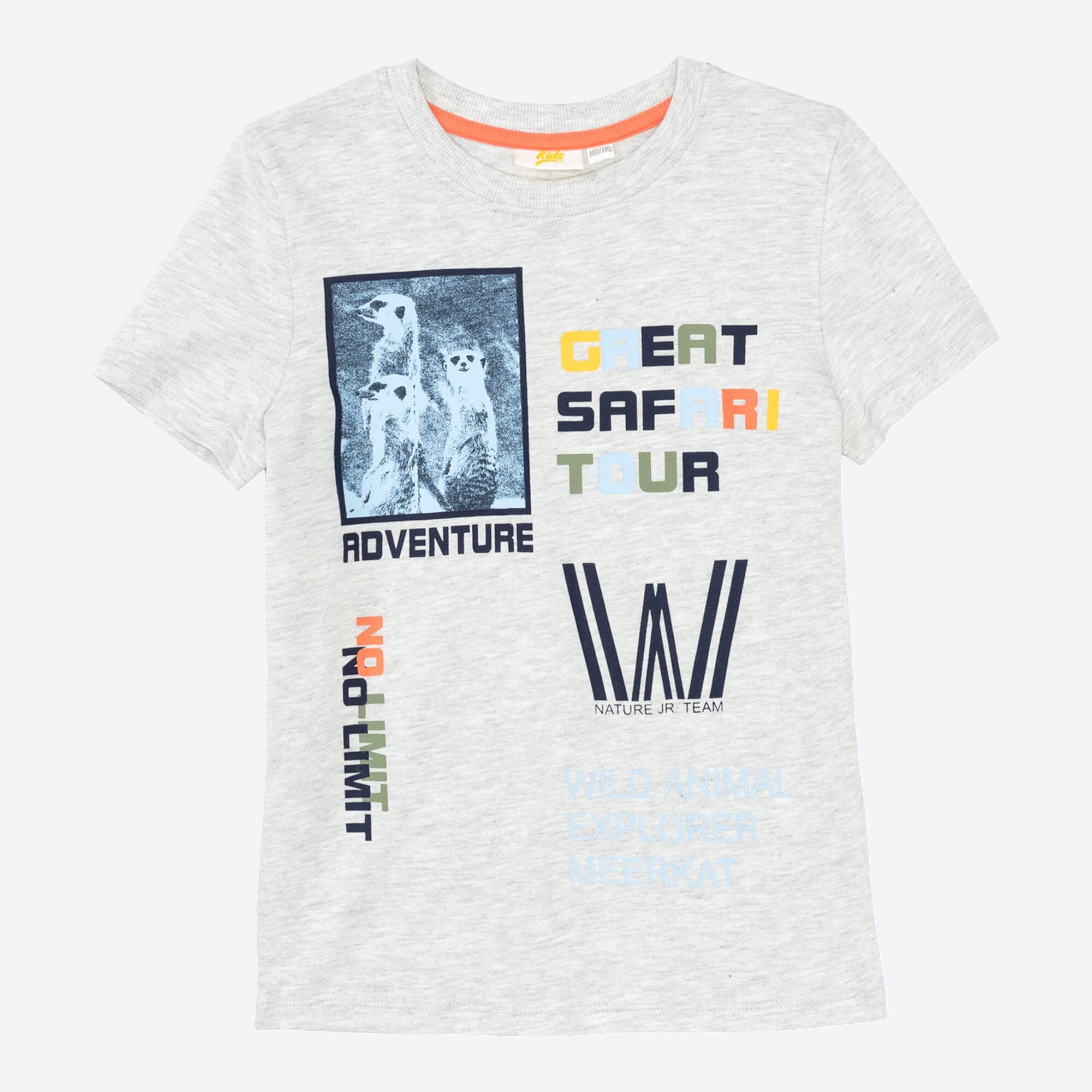 Jungen-T-Shirt in Melange-Optik