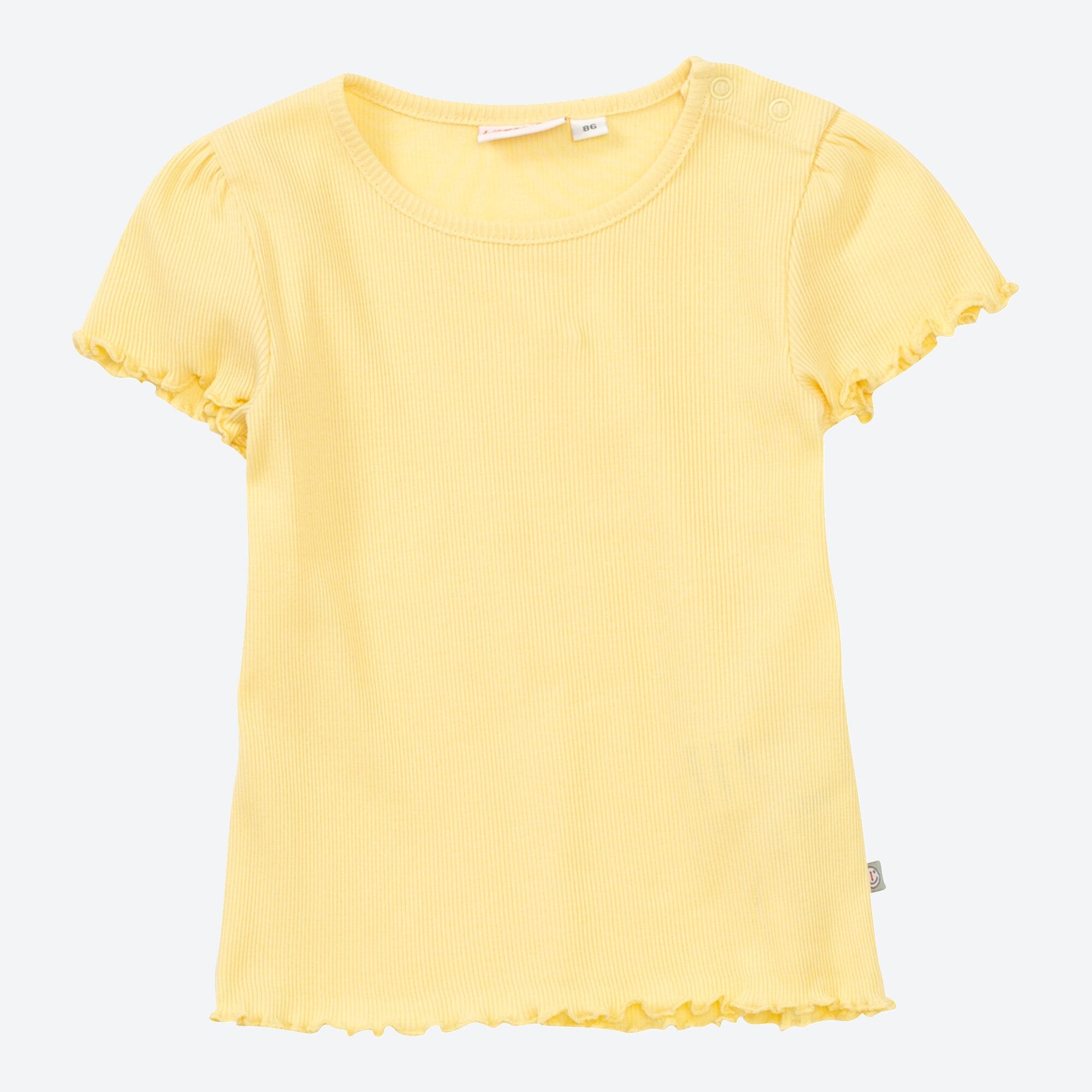 Baby-Mädchen-T-Shirt mit Ripp-Muster