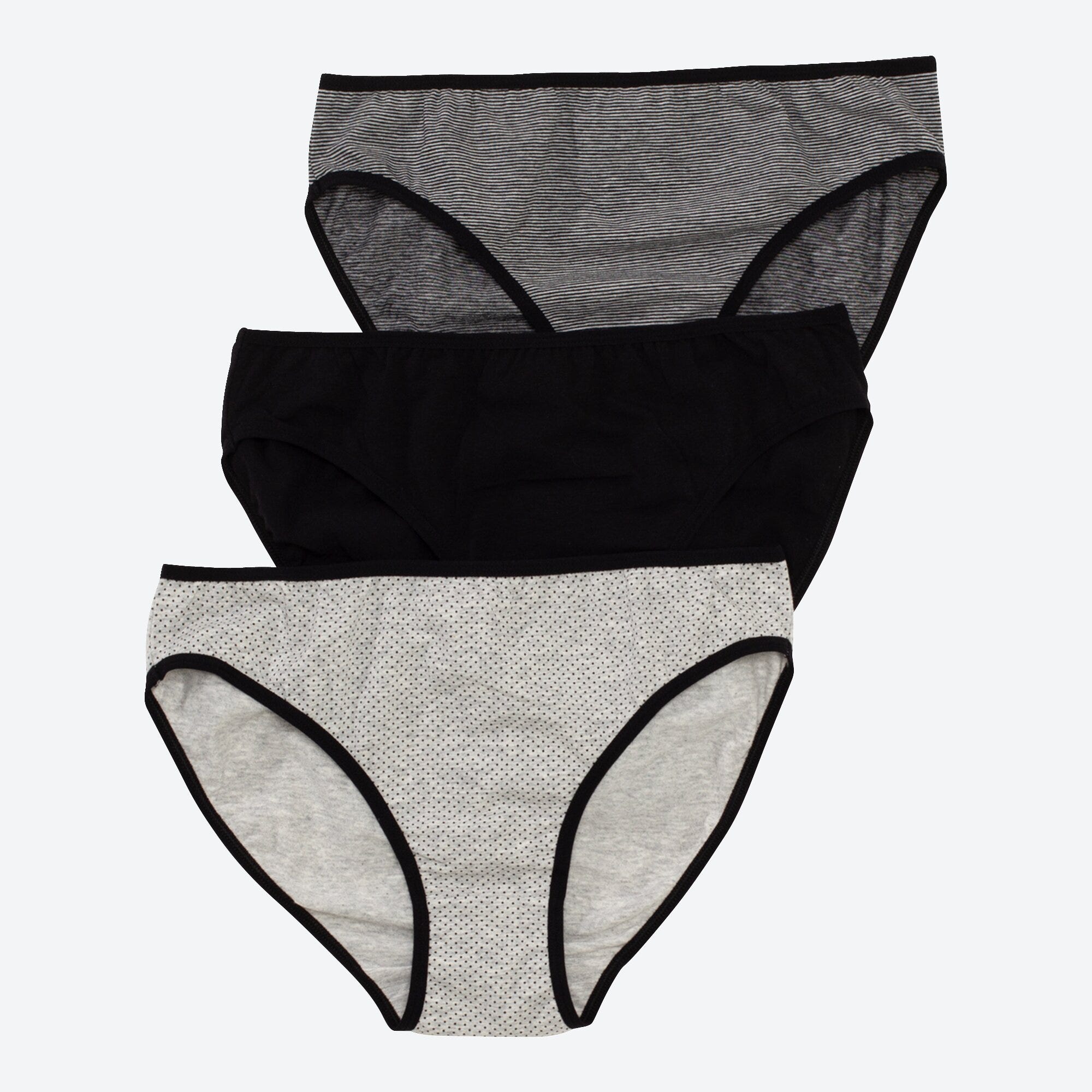 Damen-Minislip mit Punkte-Muster, 3er-Pack