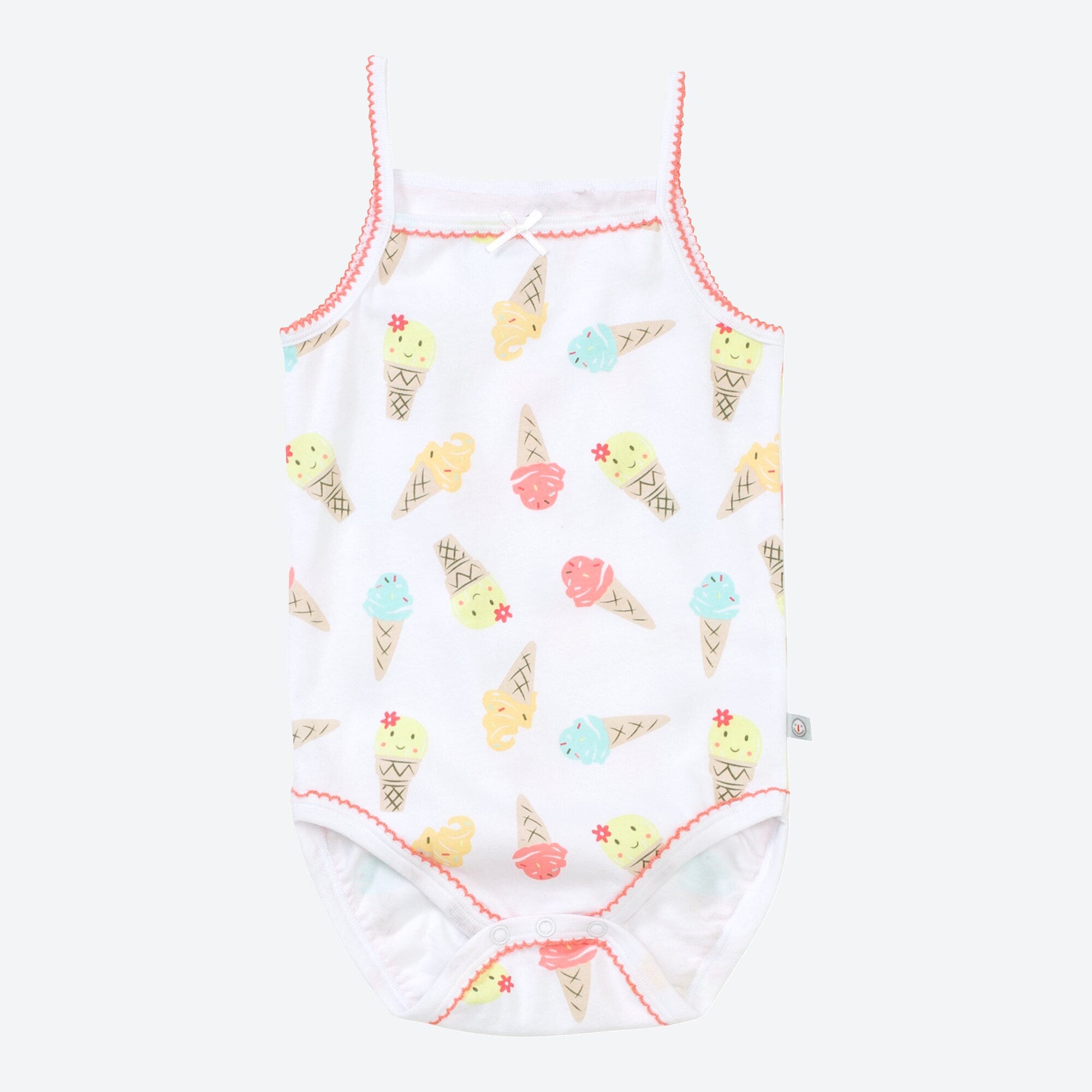 Baby-Mädchen-Body mit Eiscreme-Muster