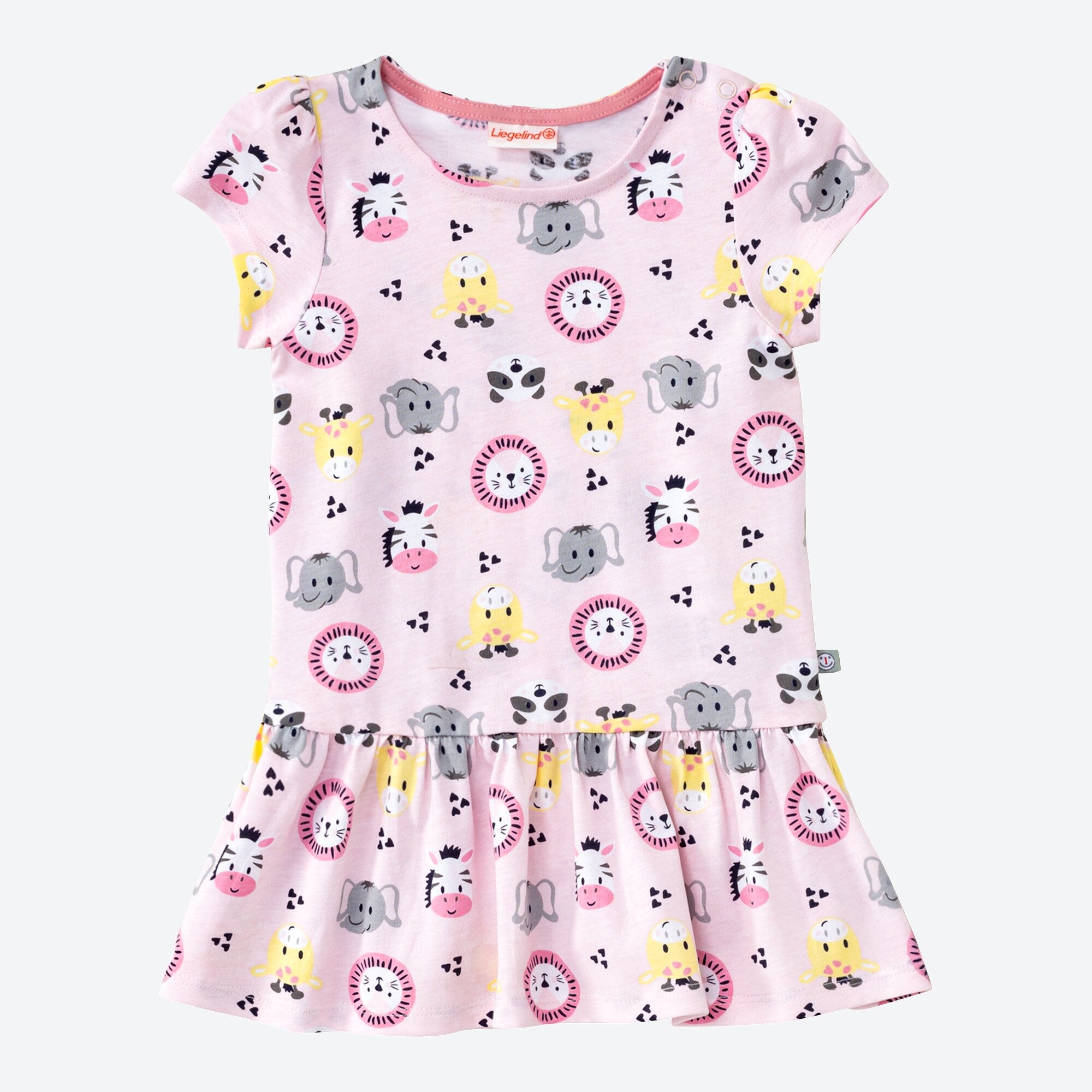 Baby-Mädchen-Kleid mit Tiermuster