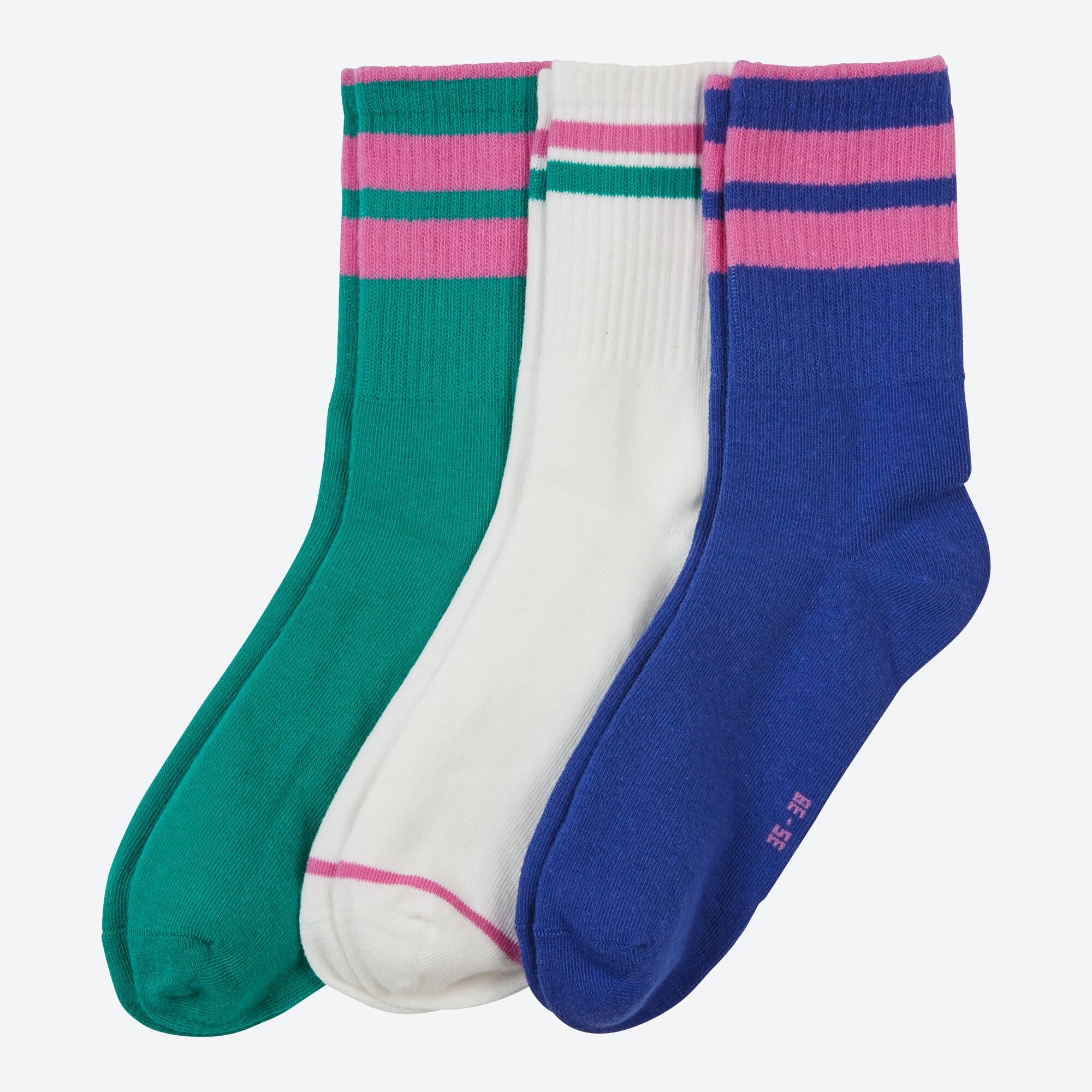 Damen-Socken mit Trend-Muster, 3er-Pack