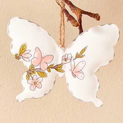 Deko-Schmetterling aus Metall, ca. 12x1x12cm