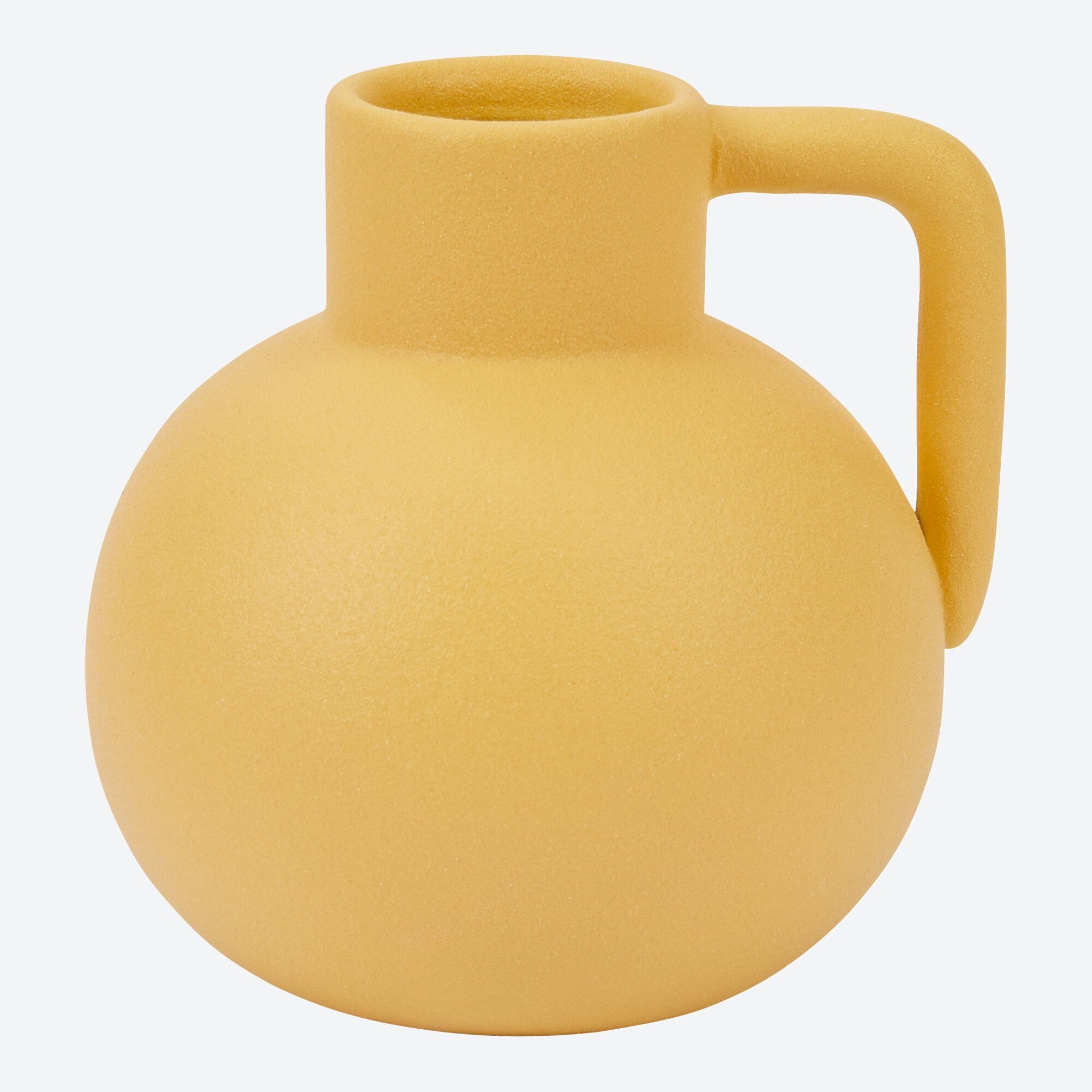 Vase mit Henkel, ca. 10x9,5x10cm