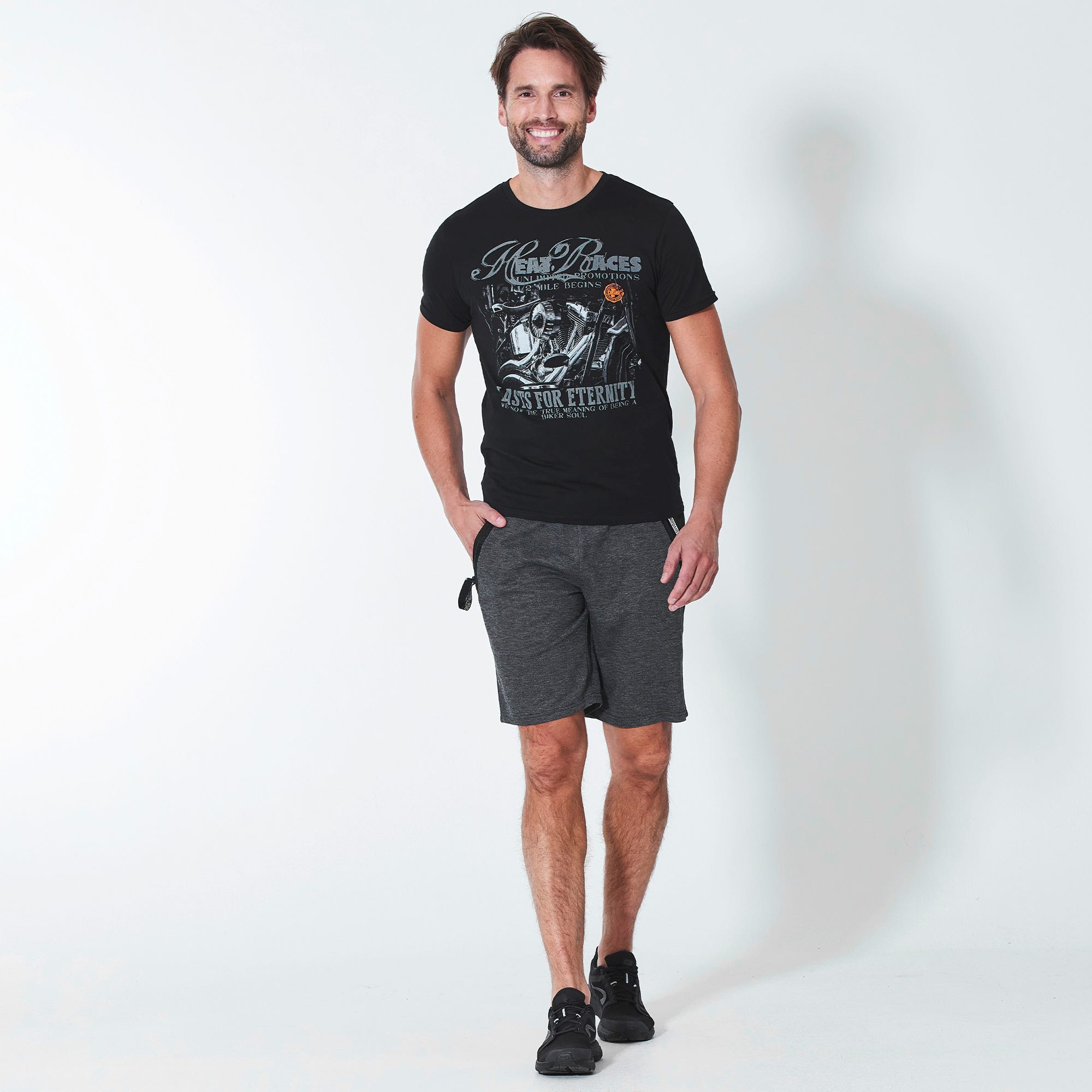 Herren-Bermudas mit Kontrast-Einsätzen