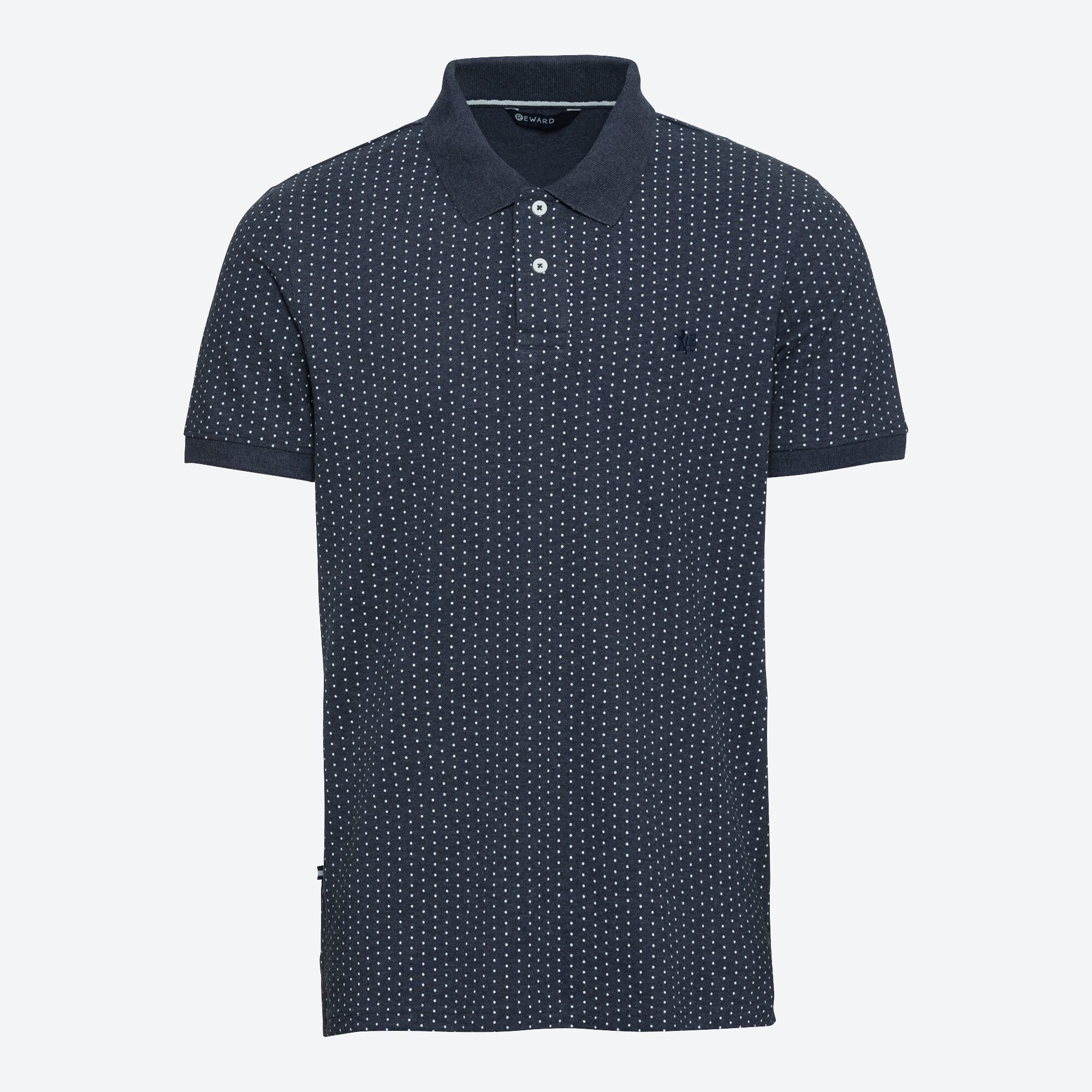 Herren-Poloshirt mit Punkte-Muster