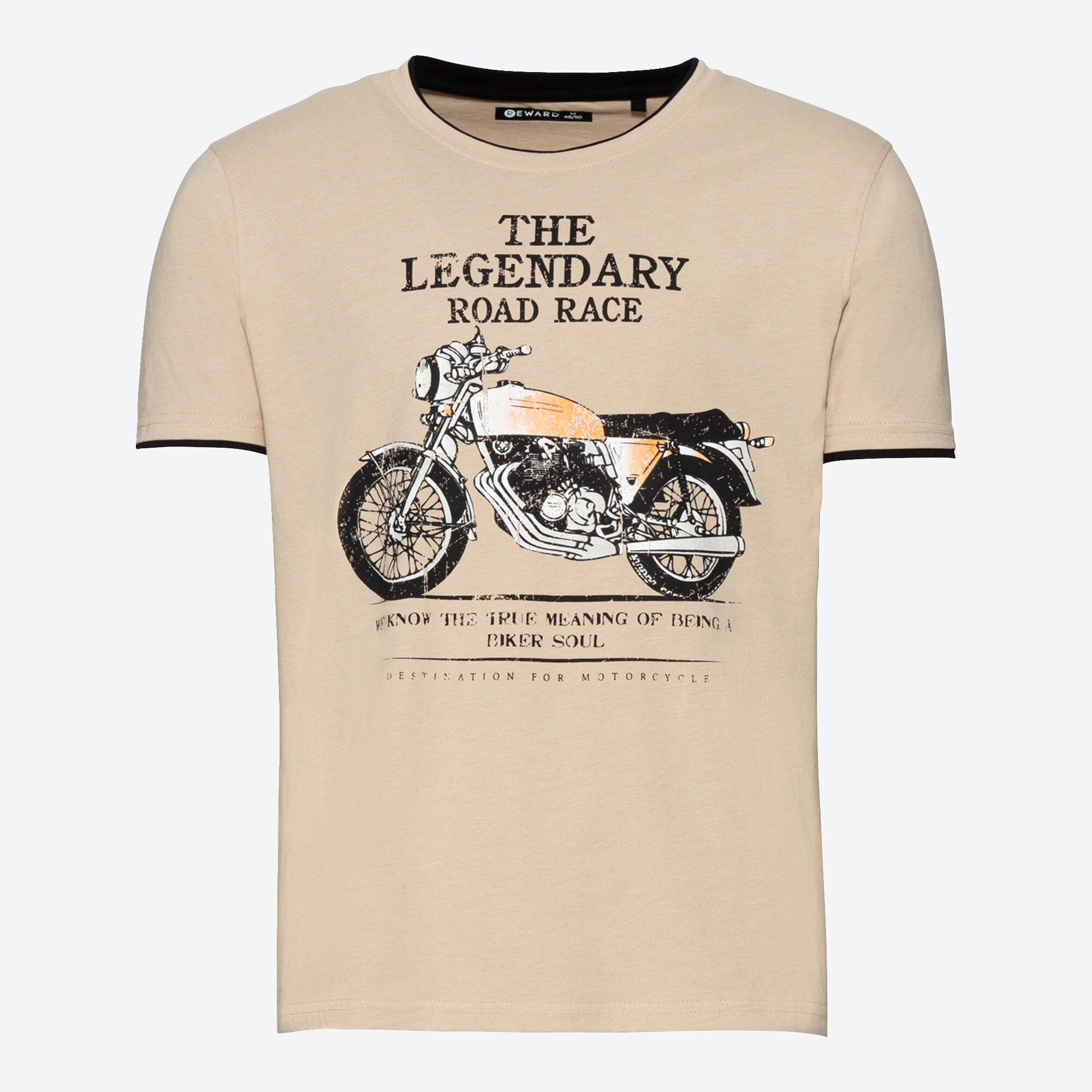 Herren-T-Shirt mit Kontrast-Einsätzen