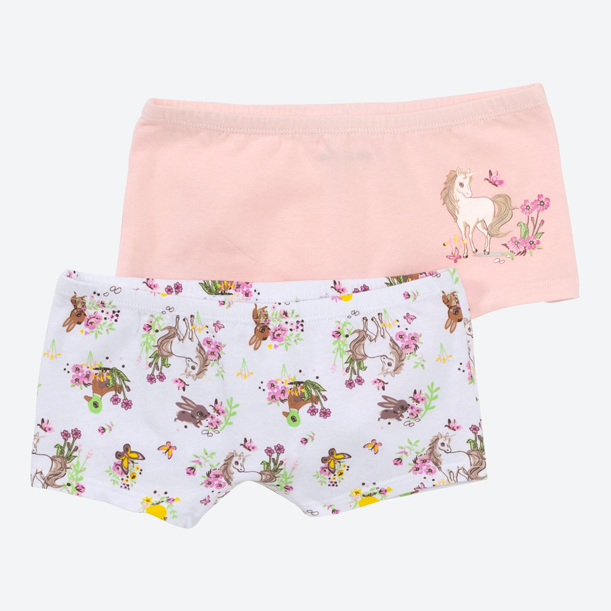 Mädchen-Panty mit Pferde-Aufdruck, 2er-Pack