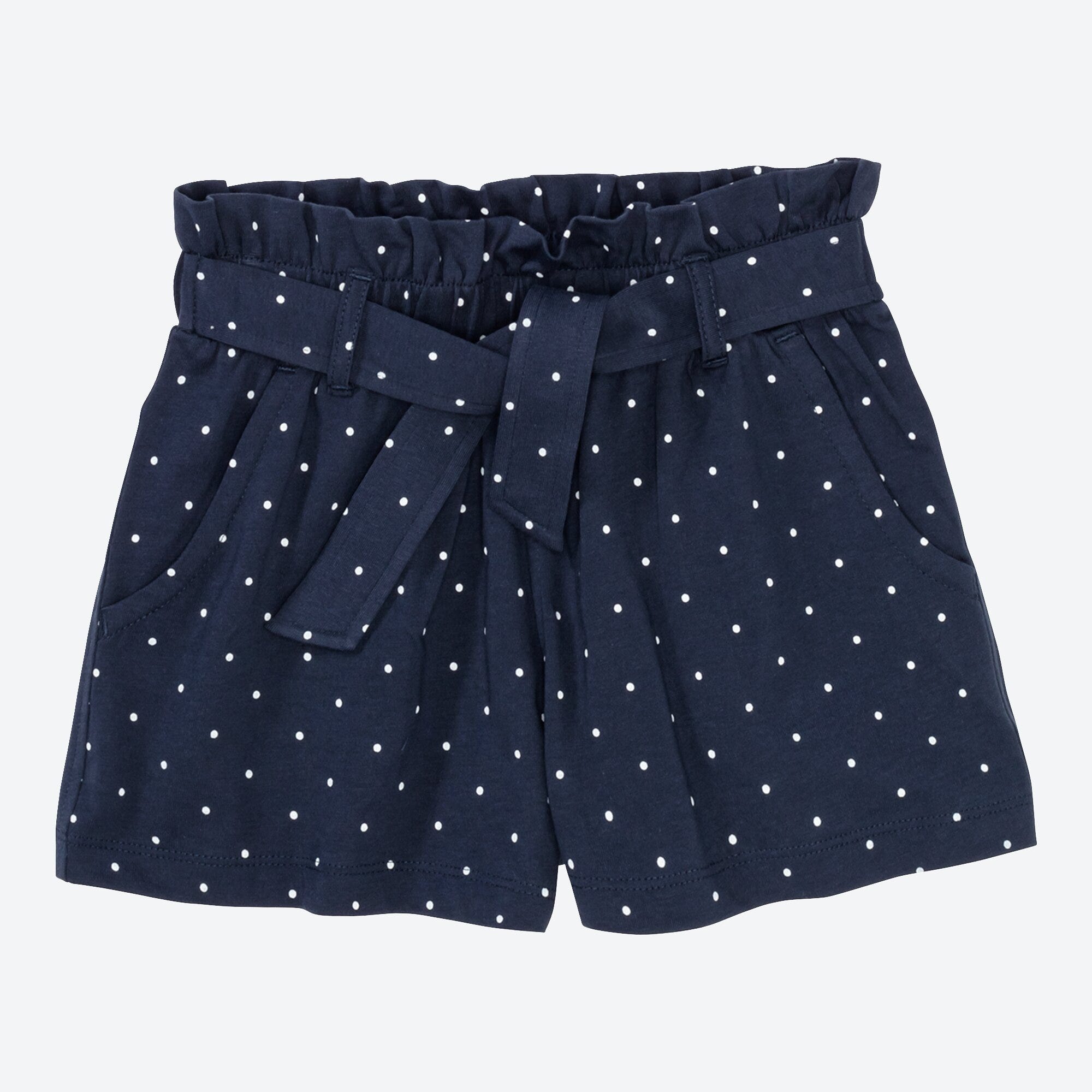 Mädchen-Shorts mit Gürtel