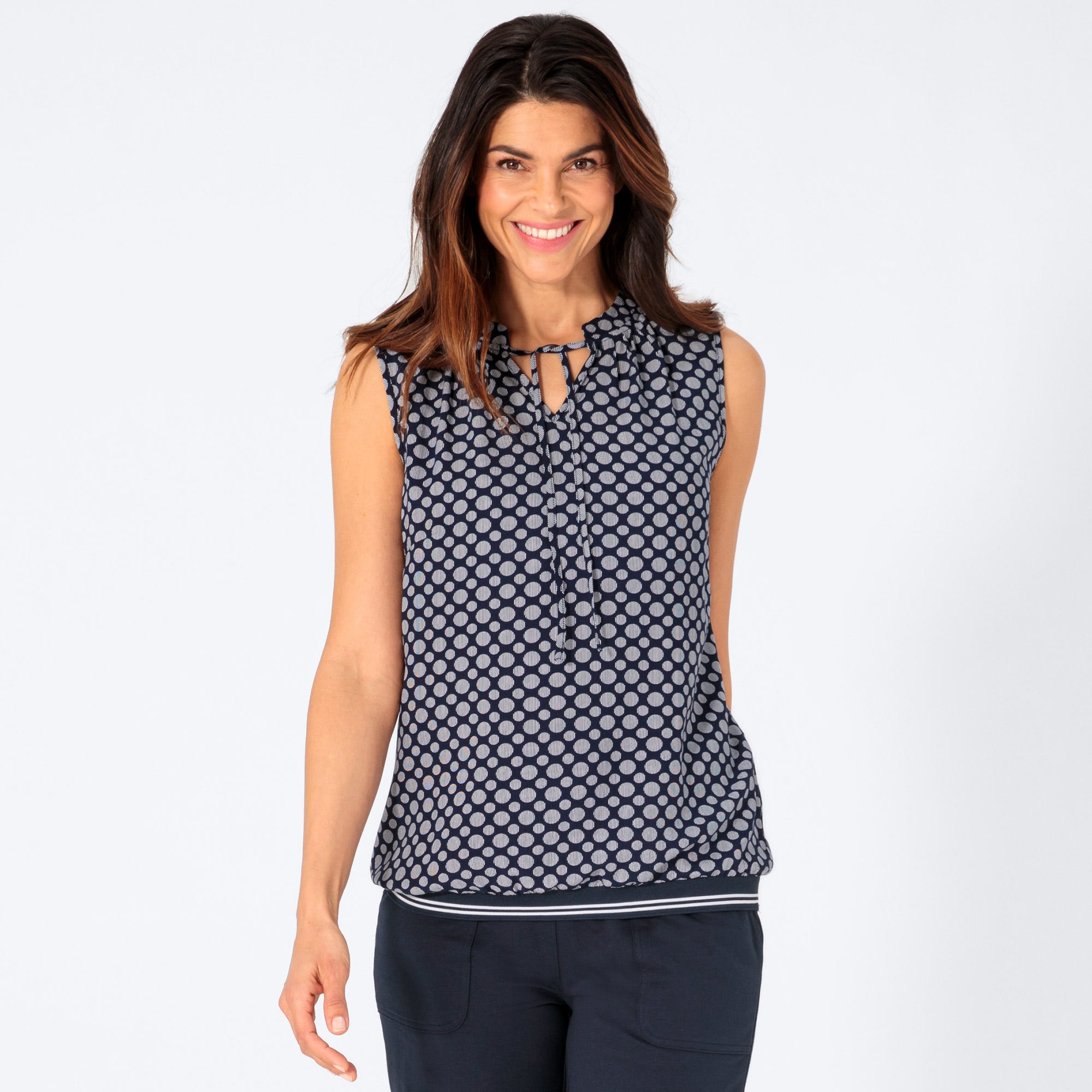 Damen-Bluse mit Punkte-Muster