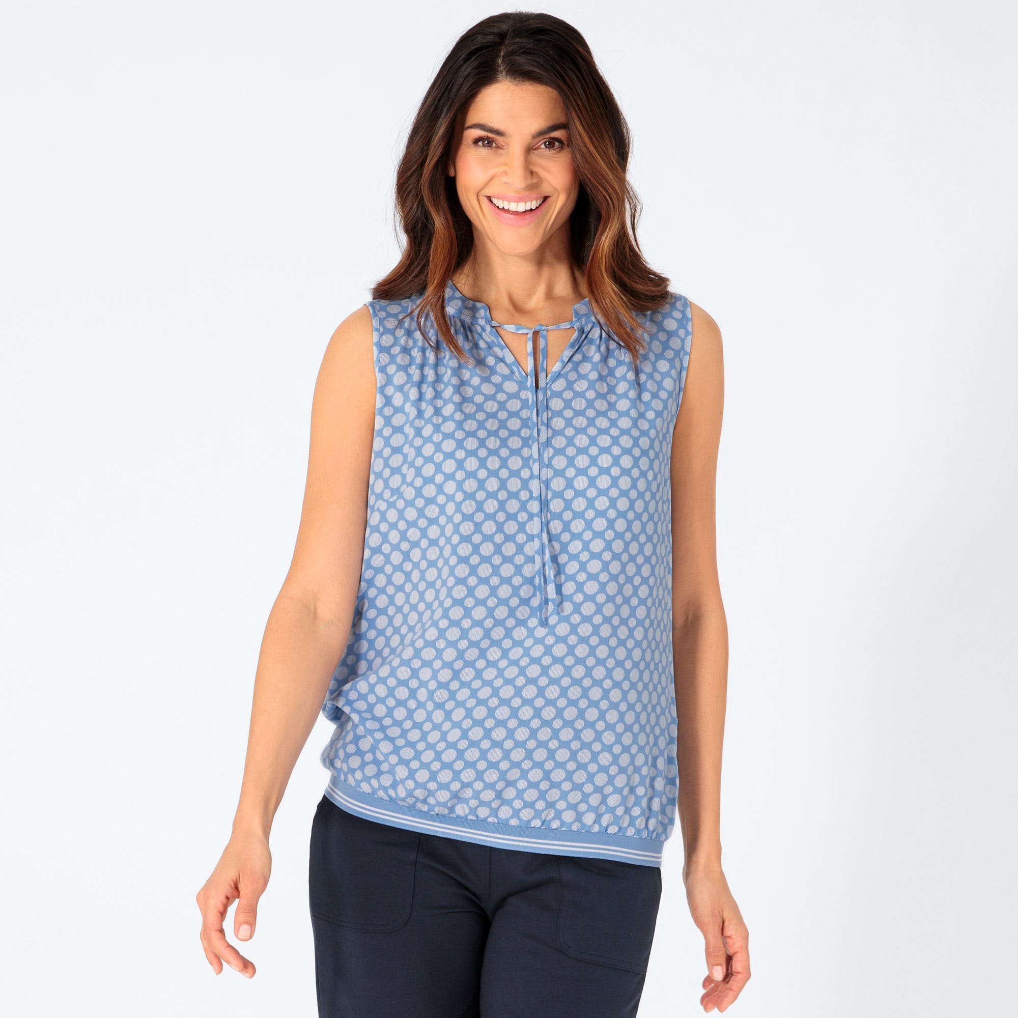 Damen-Bluse mit Punkte-Muster