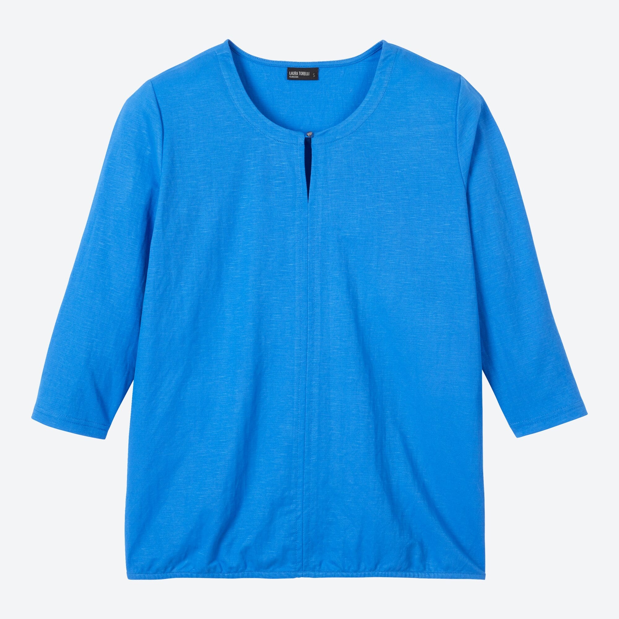 Damen-Shirt mit elastischem Saum