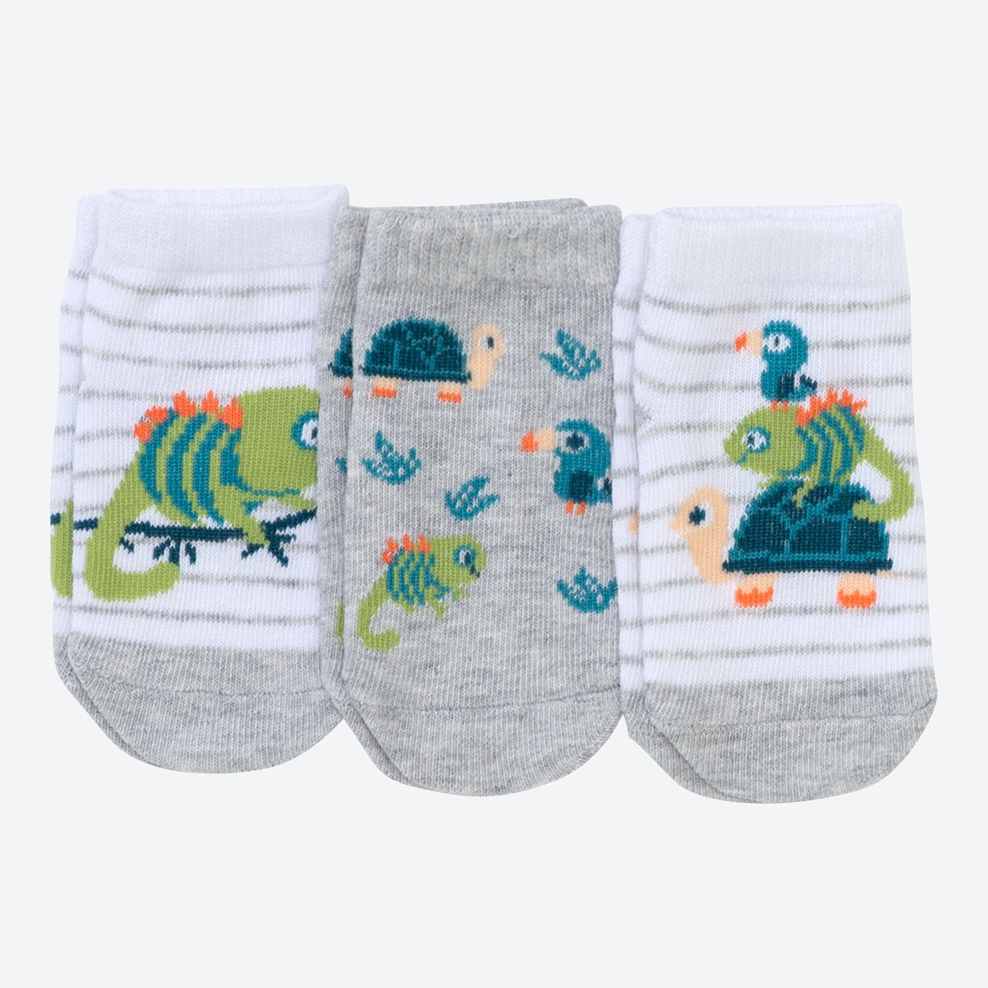 Baby-Jungen-Sneaker-Socken, 3er-Pack