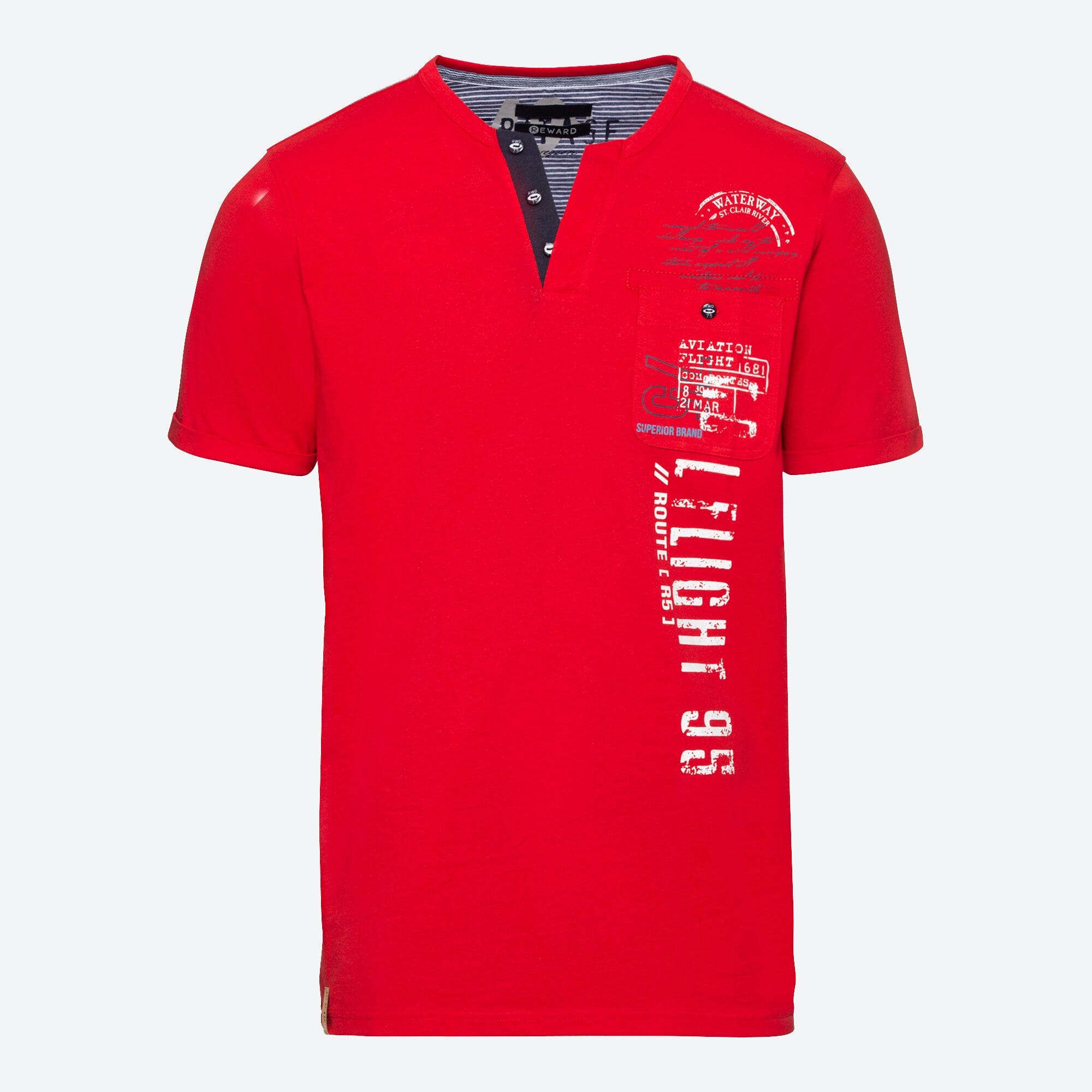 Herren-T-Shirt mit 1 Brusttasche