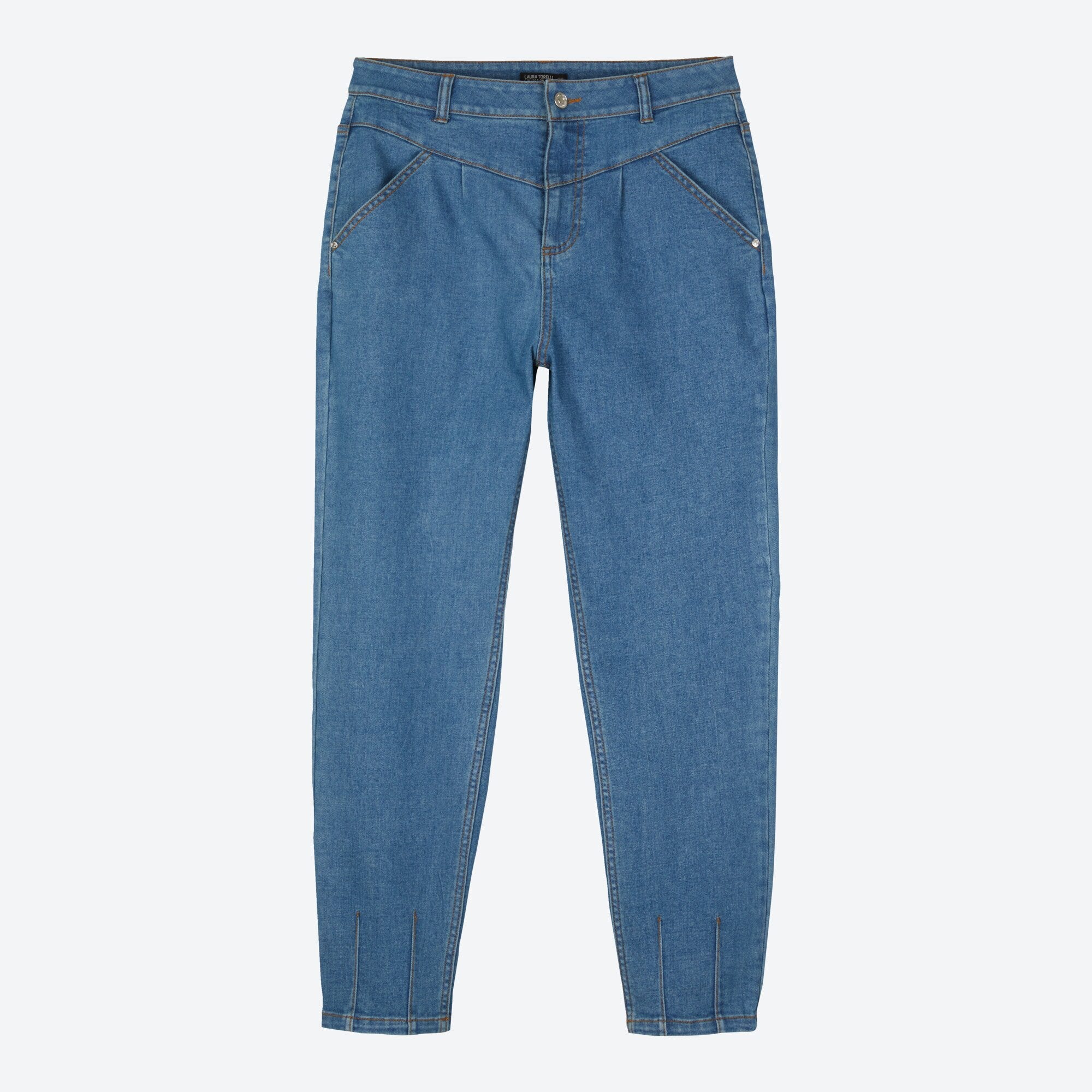 Damen-Caprihose in Denim-Style