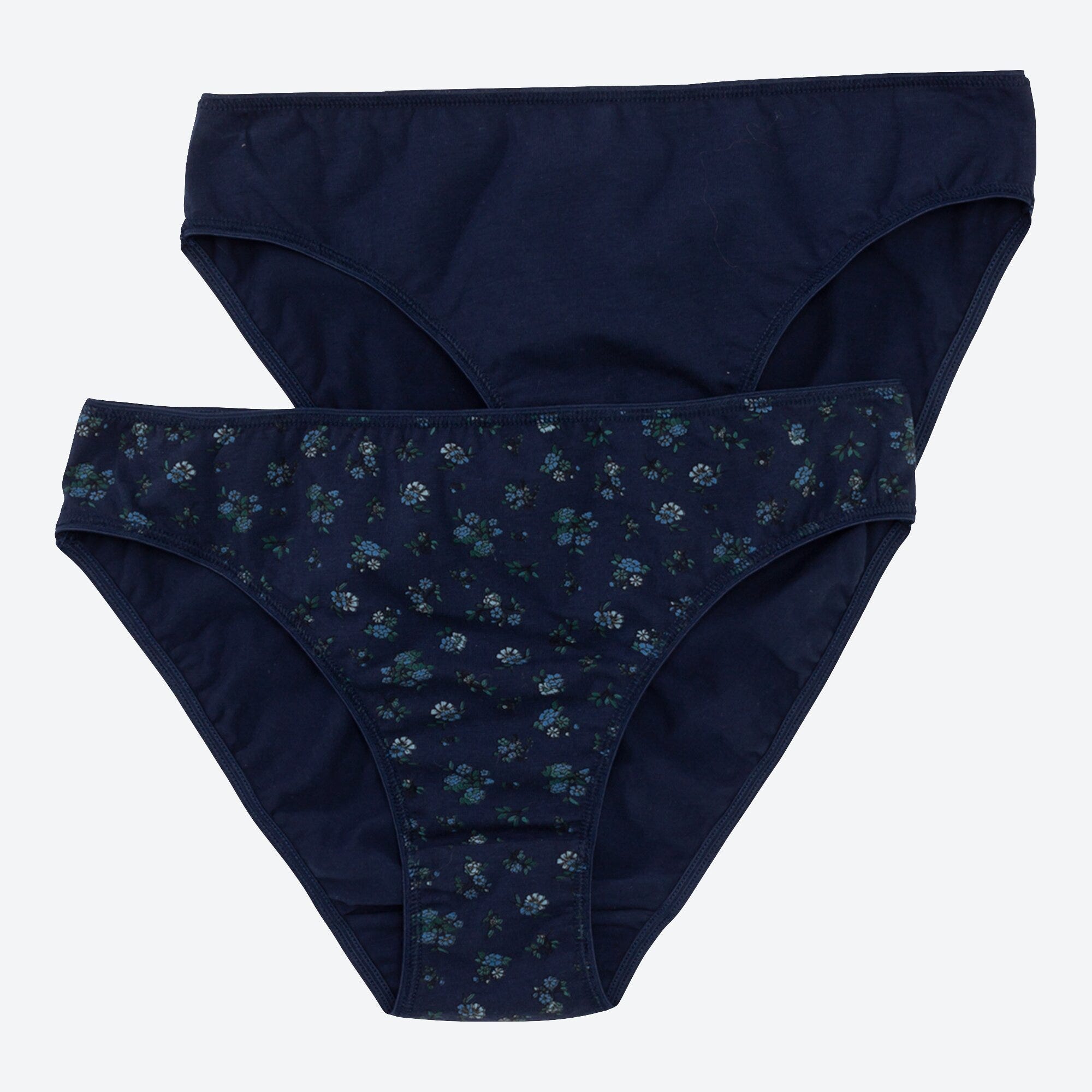 Damen-Minislip mit Blumenmuster, 2er-Pack