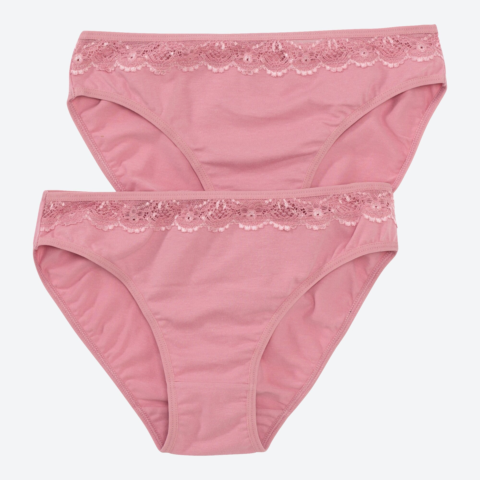 Damen-Minislip mit Spitze am Bund, 2er-Pack