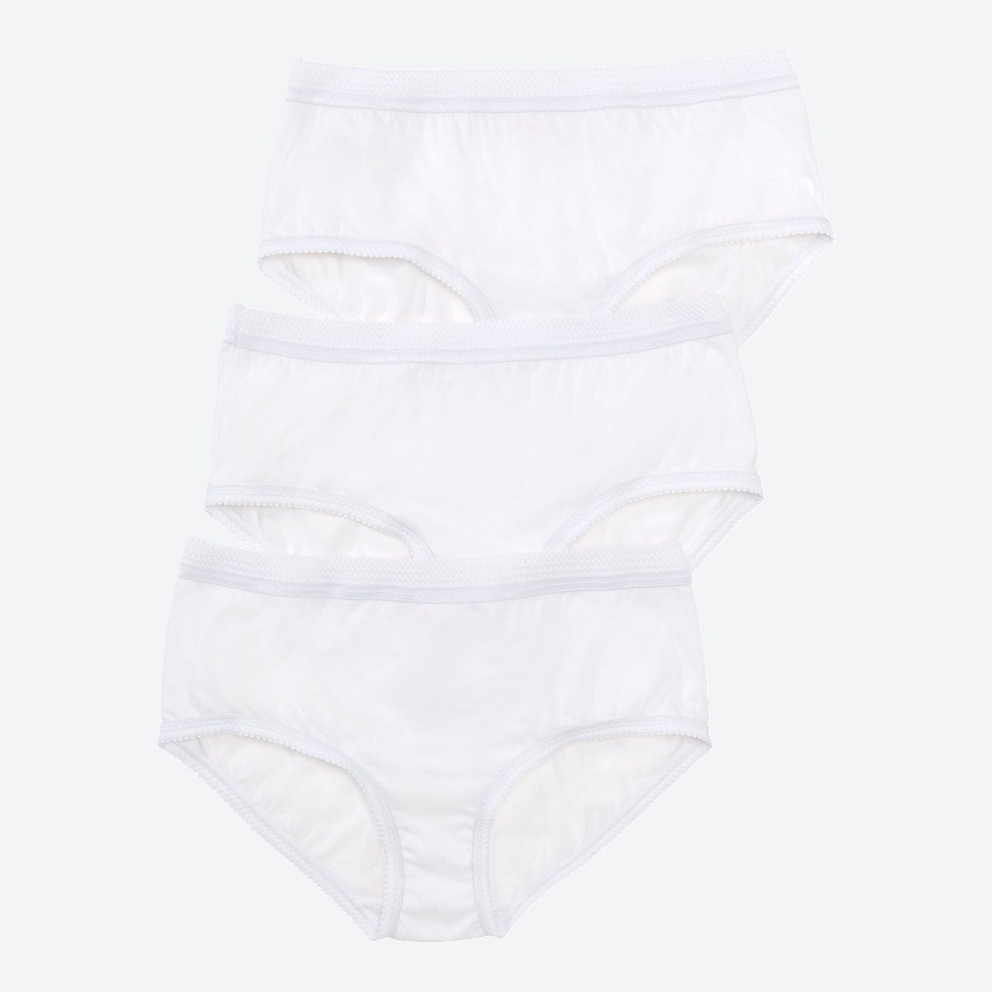 Damen-Taillenslip aus reiner Baumwolle, 3er-Pack