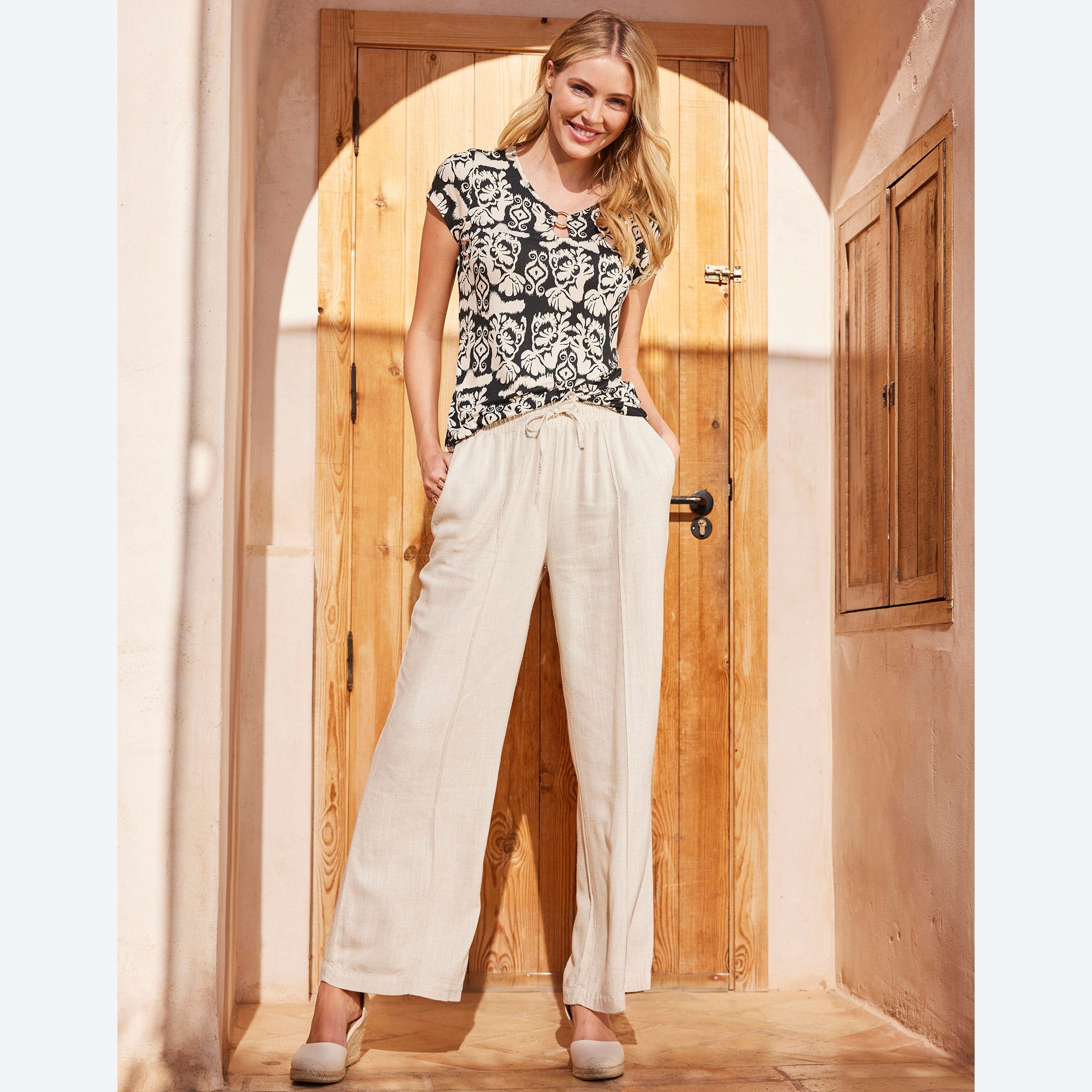 Damen-Hose mit Schnürband