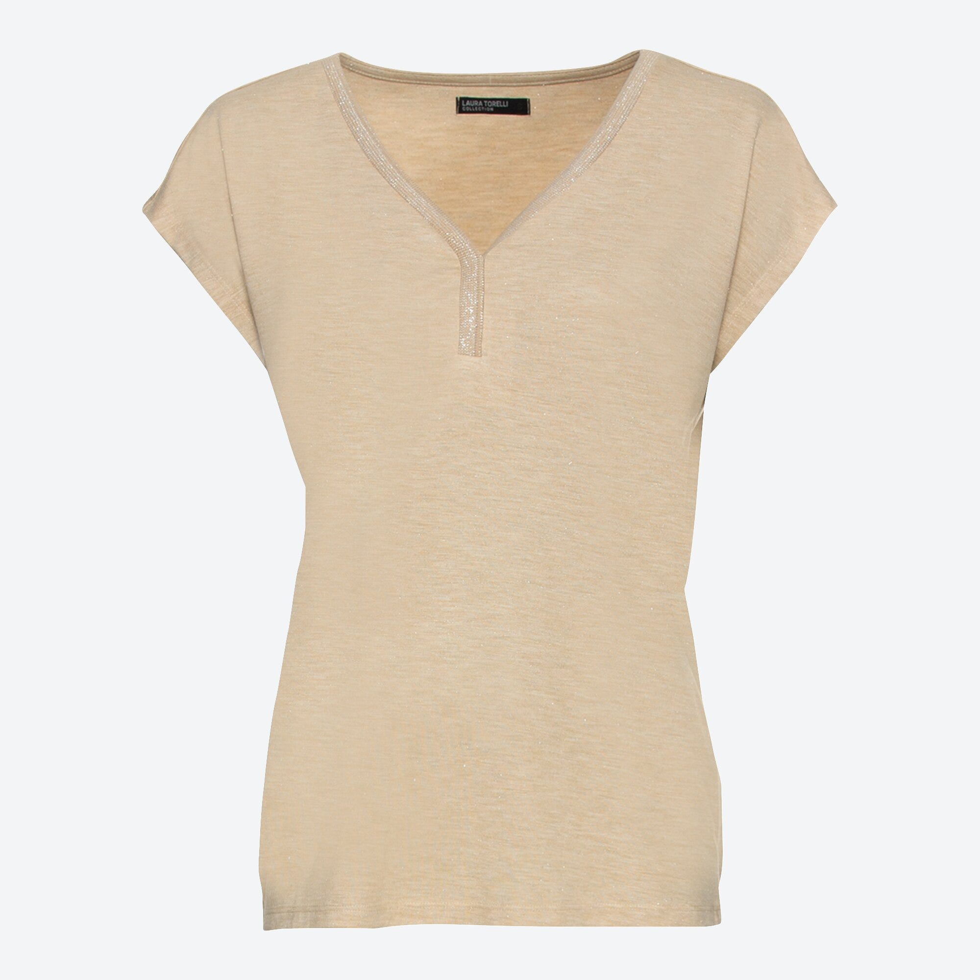 Damen-T-Shirt mit Glitzer-Band