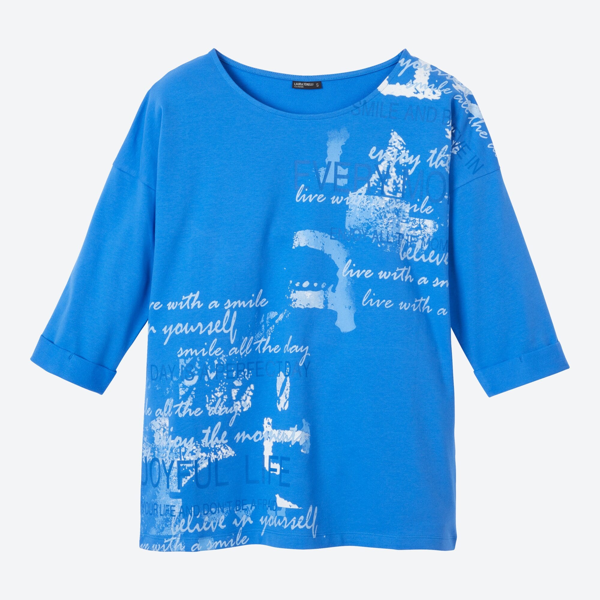 Damen-Shirt mit Ärmelumschlag