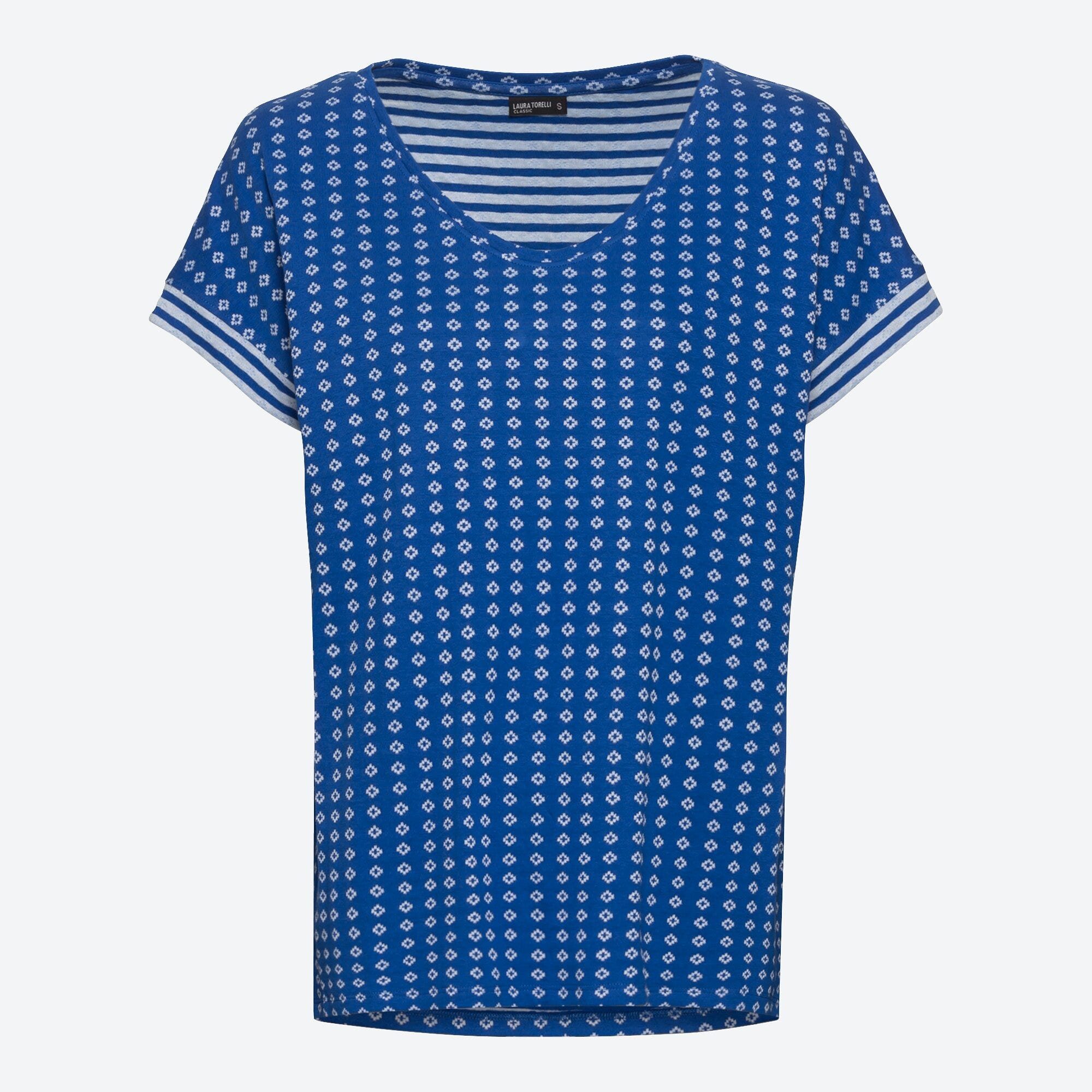 Damen-T-Shirt mit Rautenmuster
