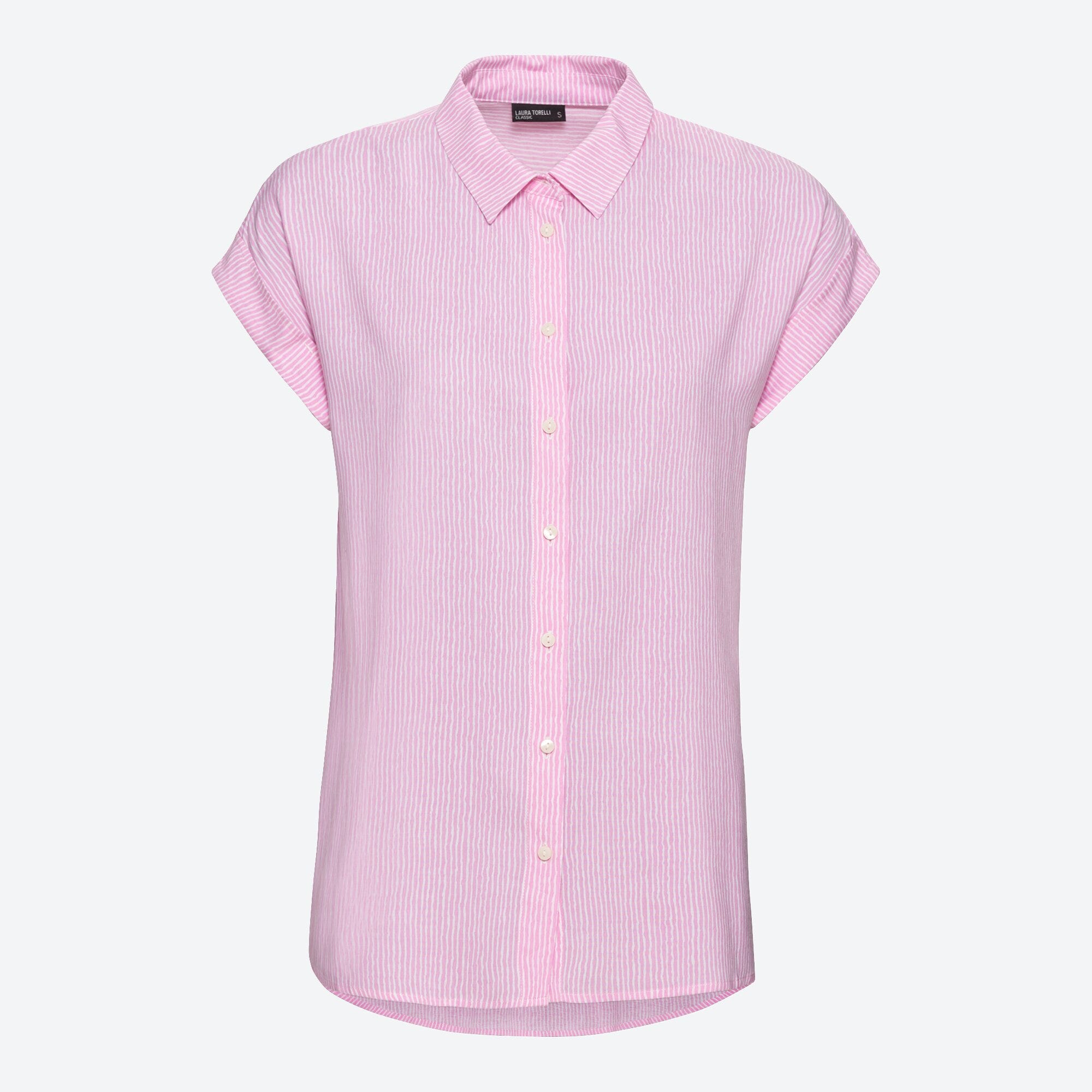 Damen-Bluse mit Längsstreifen