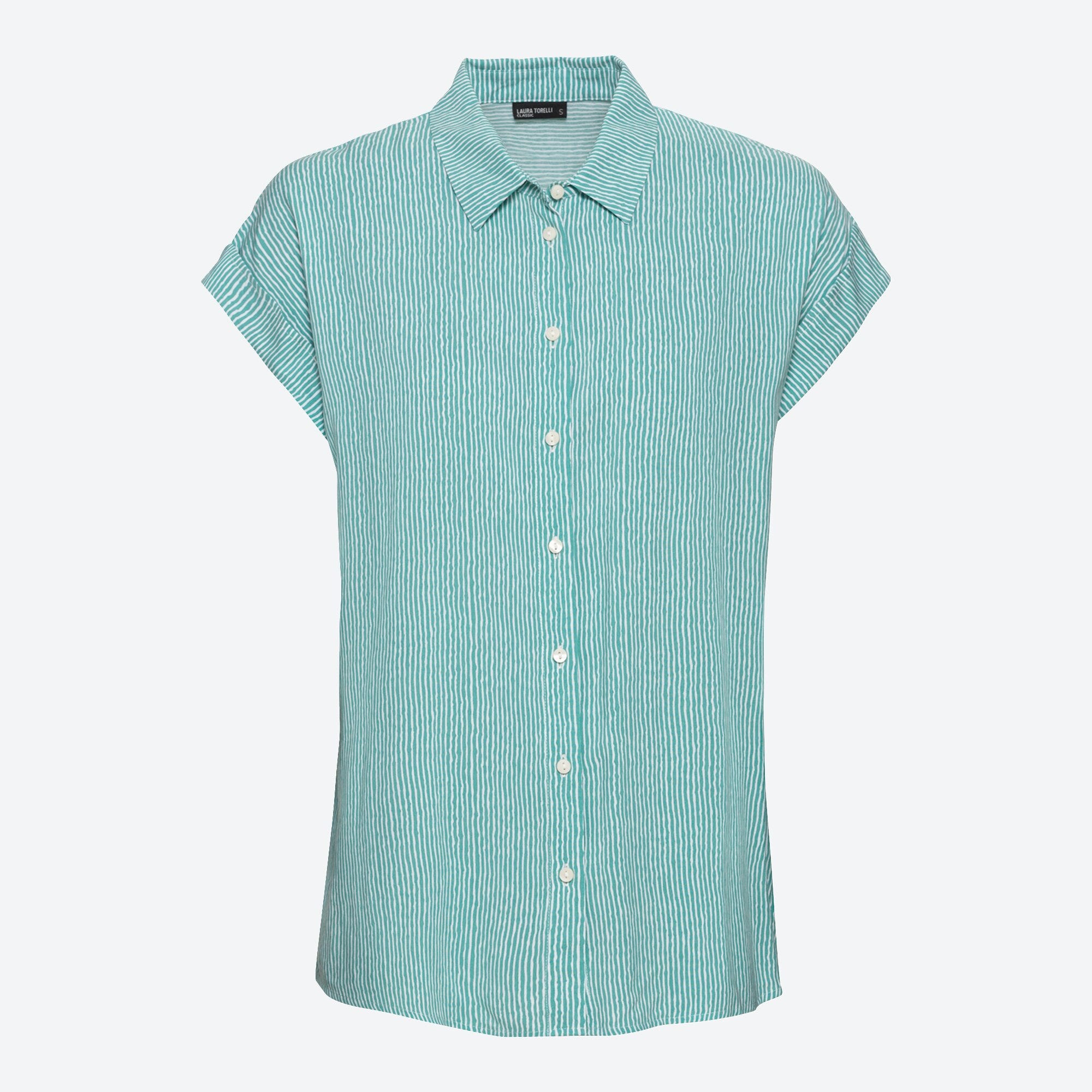 Damen-Bluse mit Längsstreifen