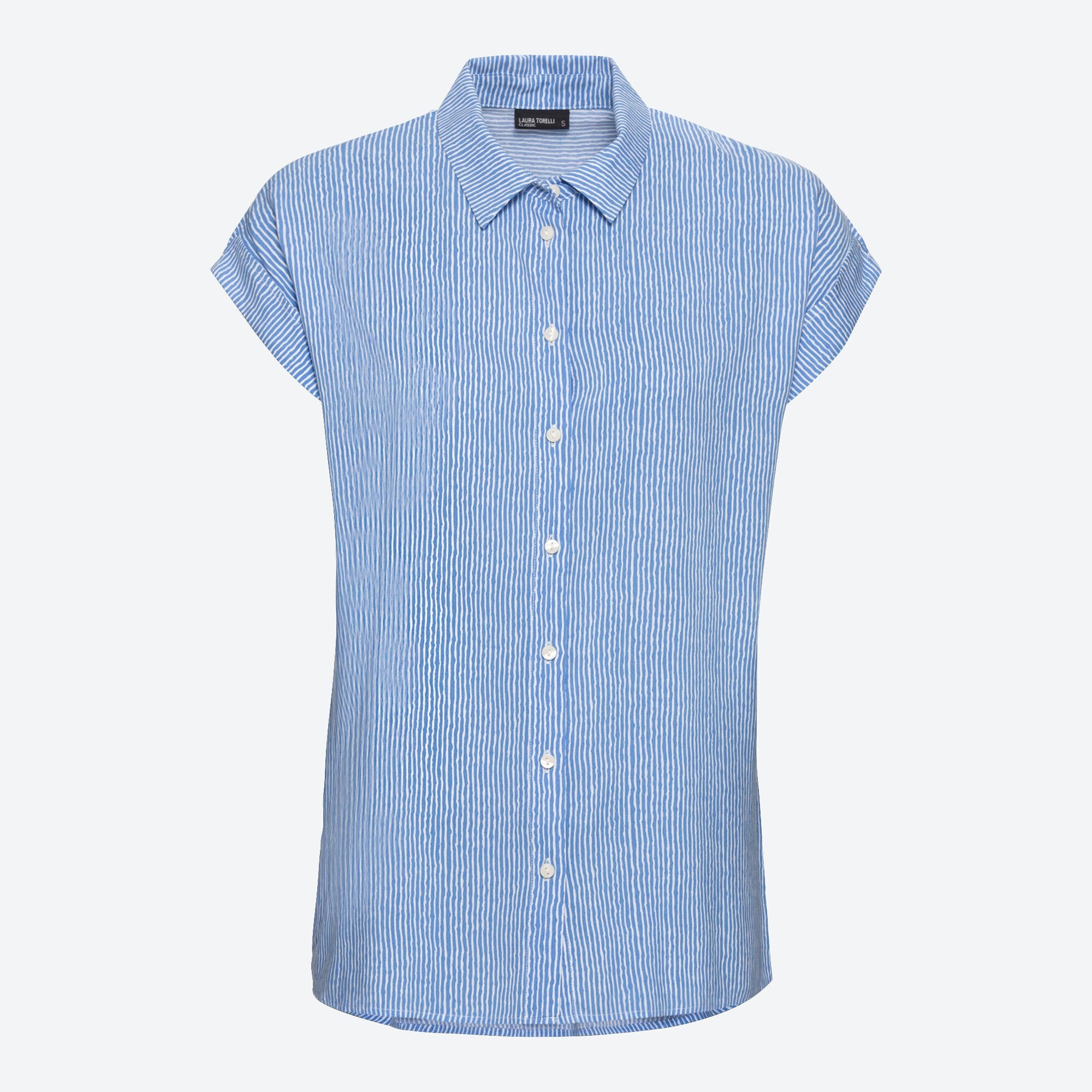 Damen-Bluse mit Längsstreifen