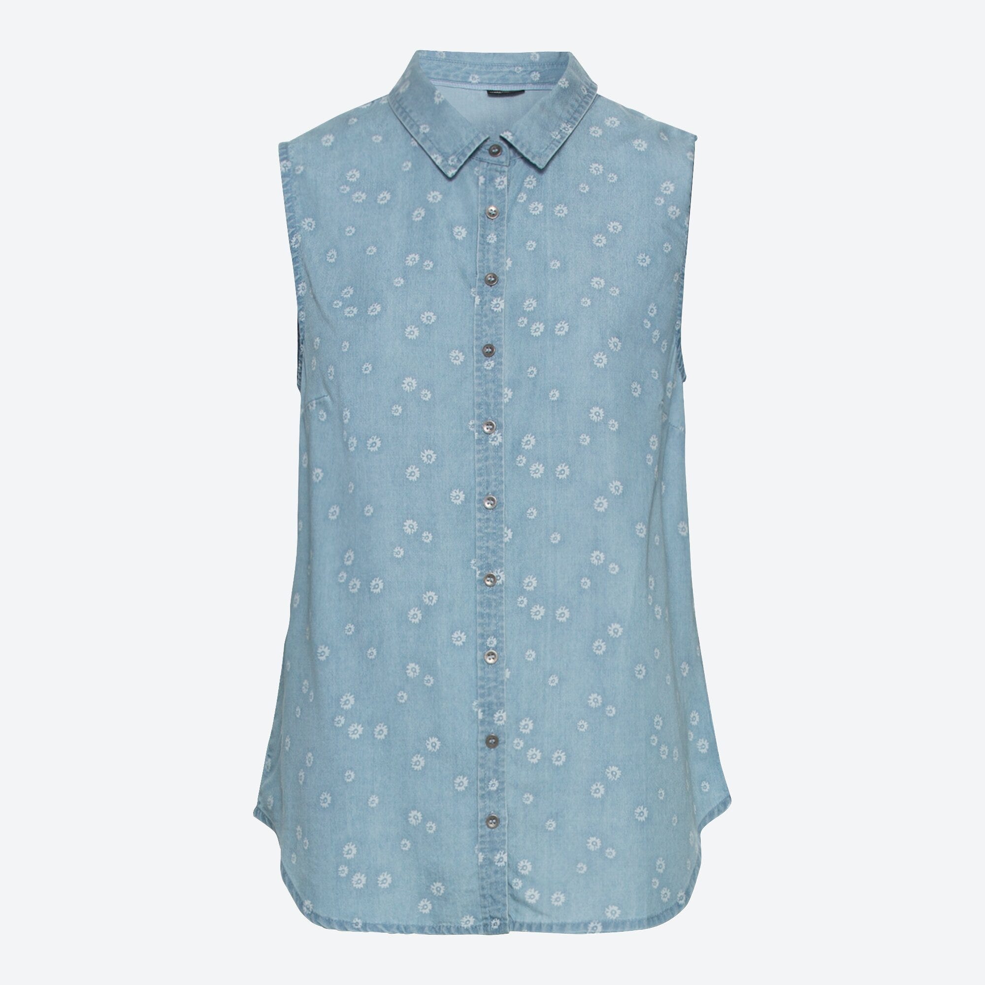 Damen-Bluse in Jeans-Optik
