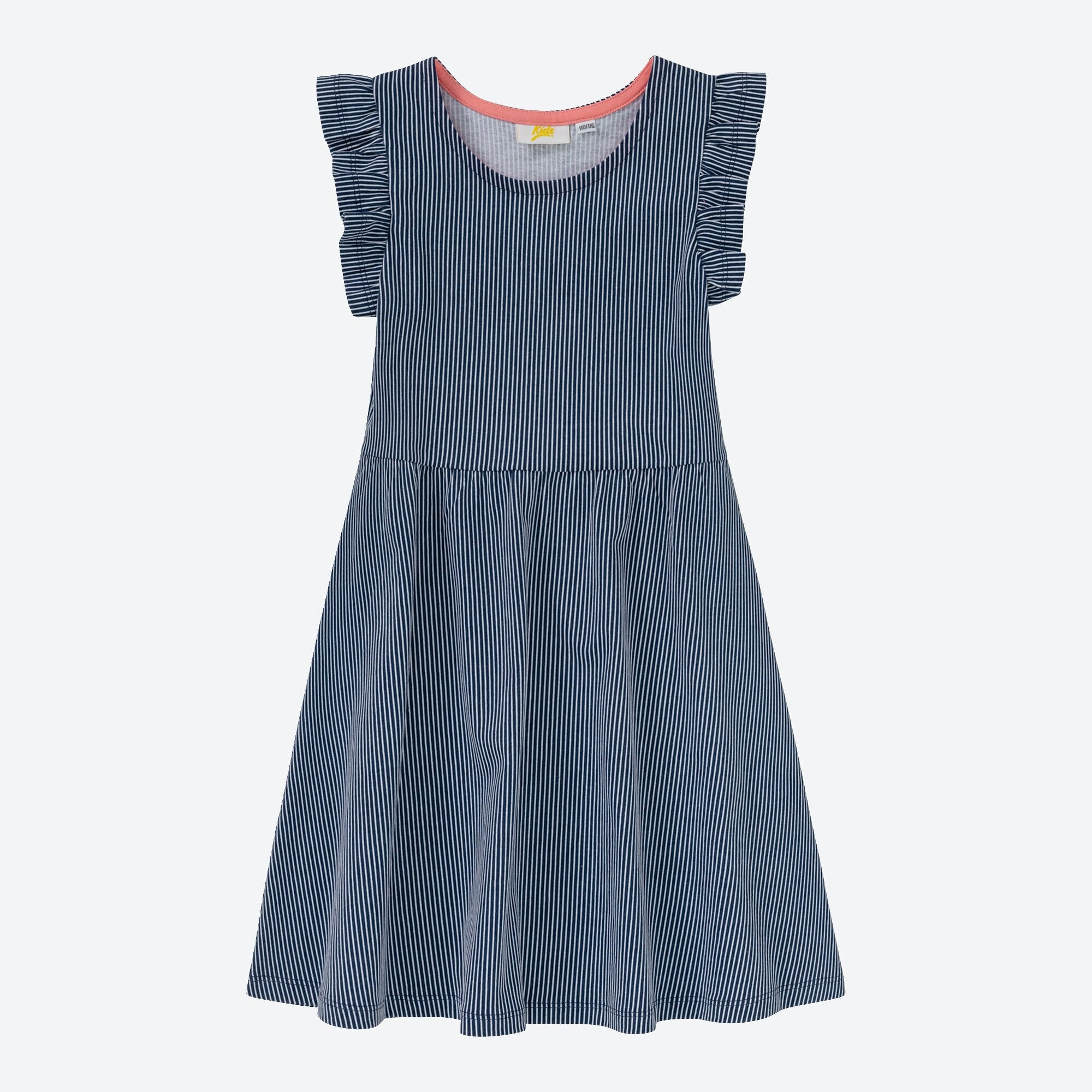Mädchen-Kleid mit Längsstreifen