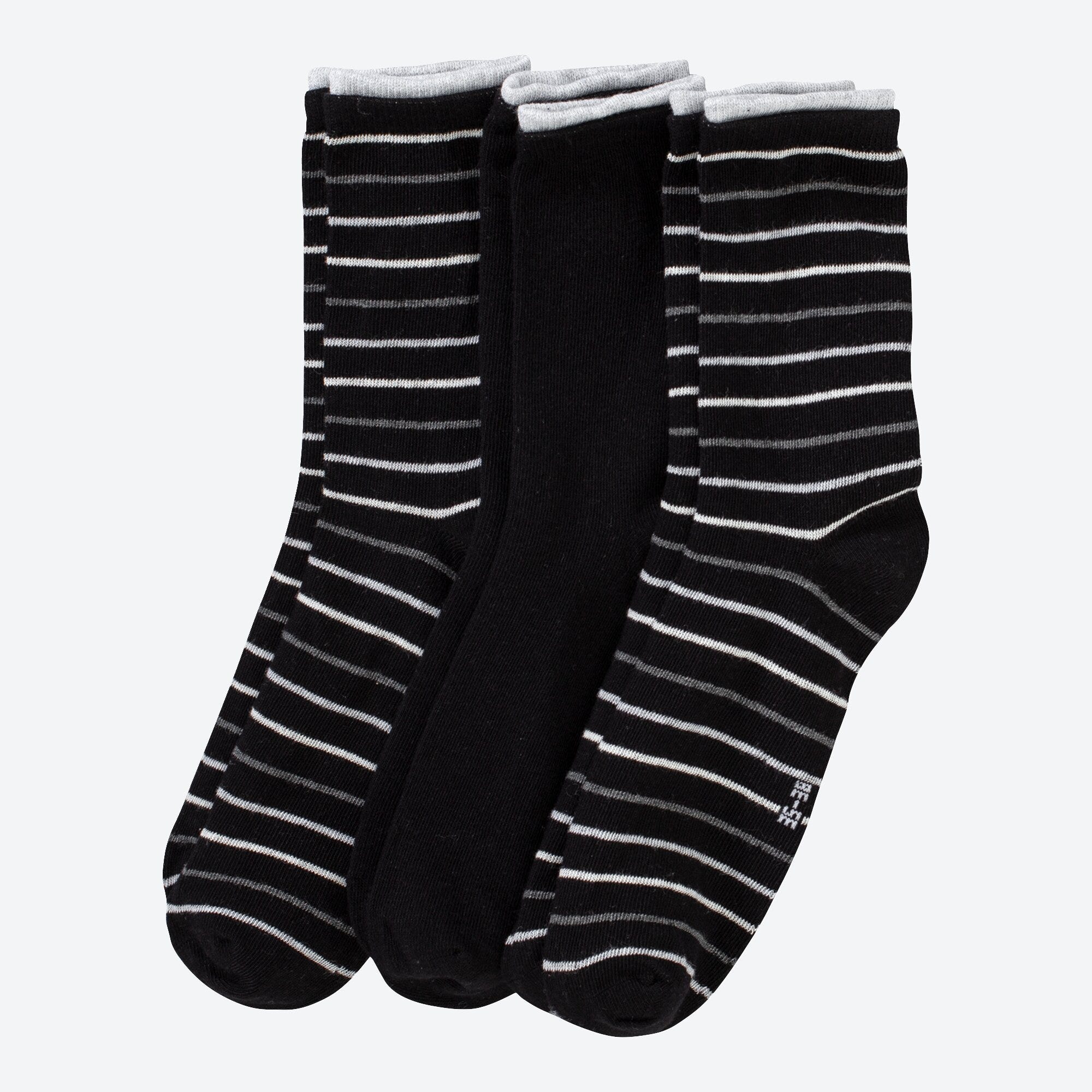 Damen-Socken mit Muster, 3er-Pack