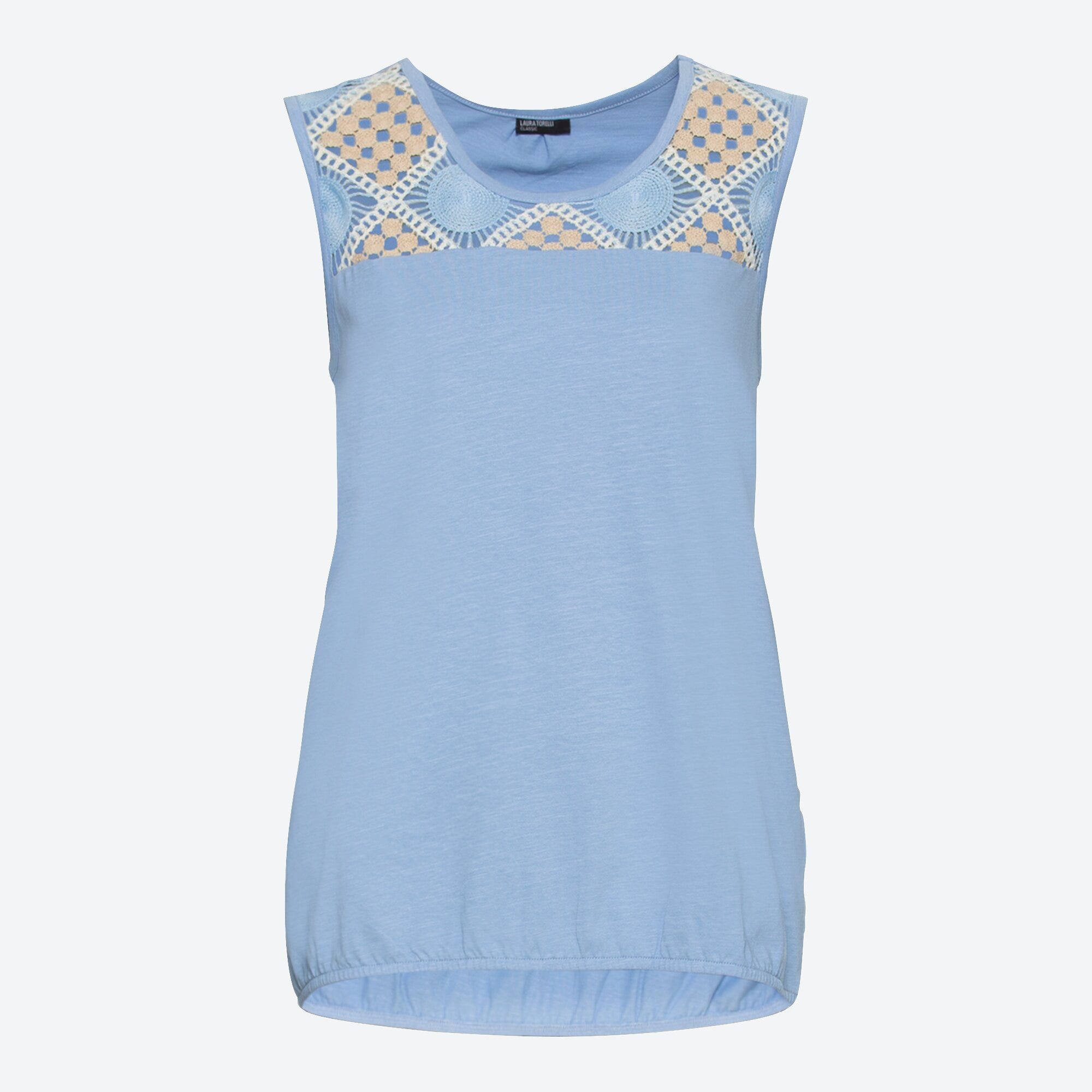 Damen-Top mit Spitzeneinsatz