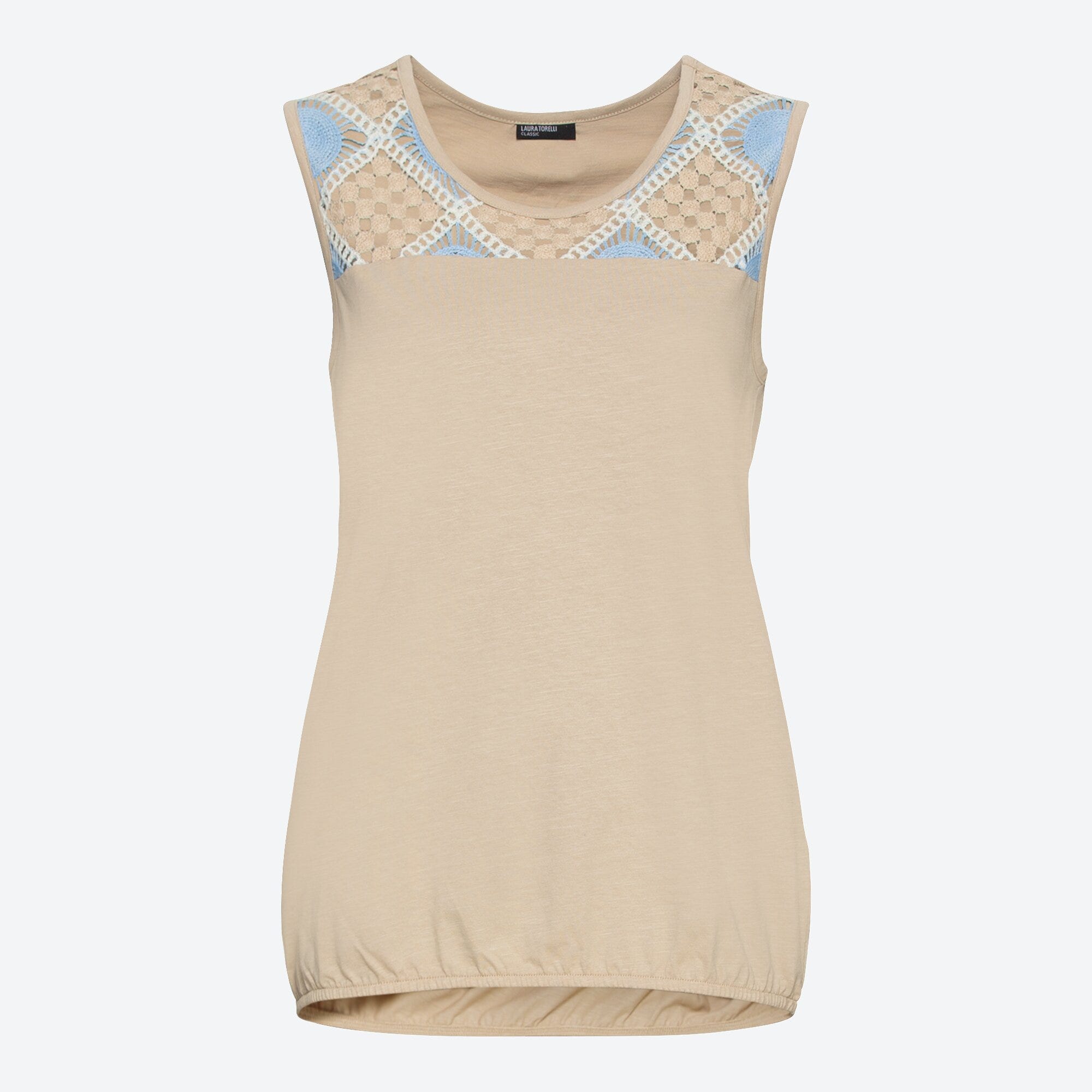 Damen-Top mit Spitzeneinsatz