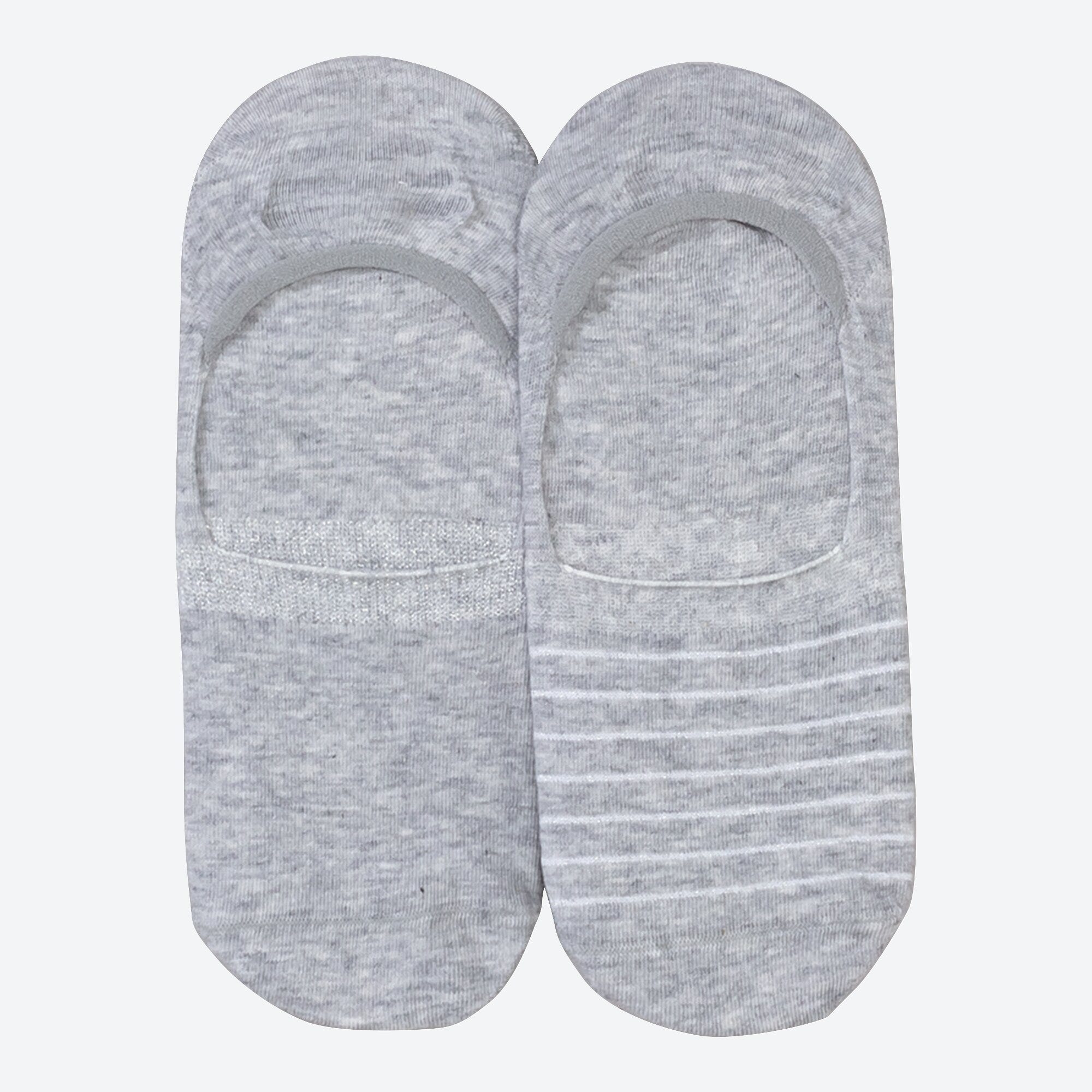 Damen-Füßlinge mit Silikon-Streifen, 2er-Pack