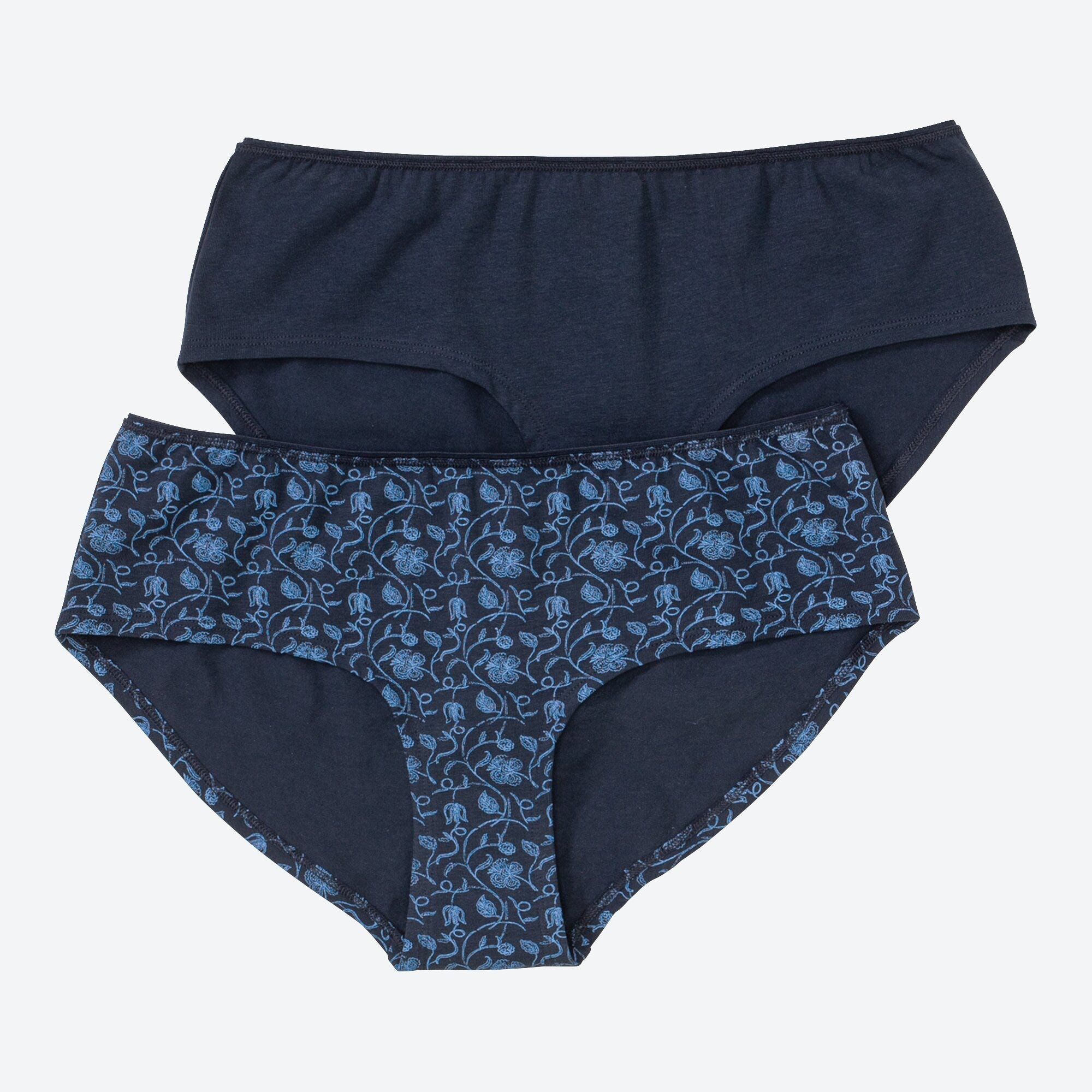 Damen-Panty mit Blumenmuster, 2er-Pack