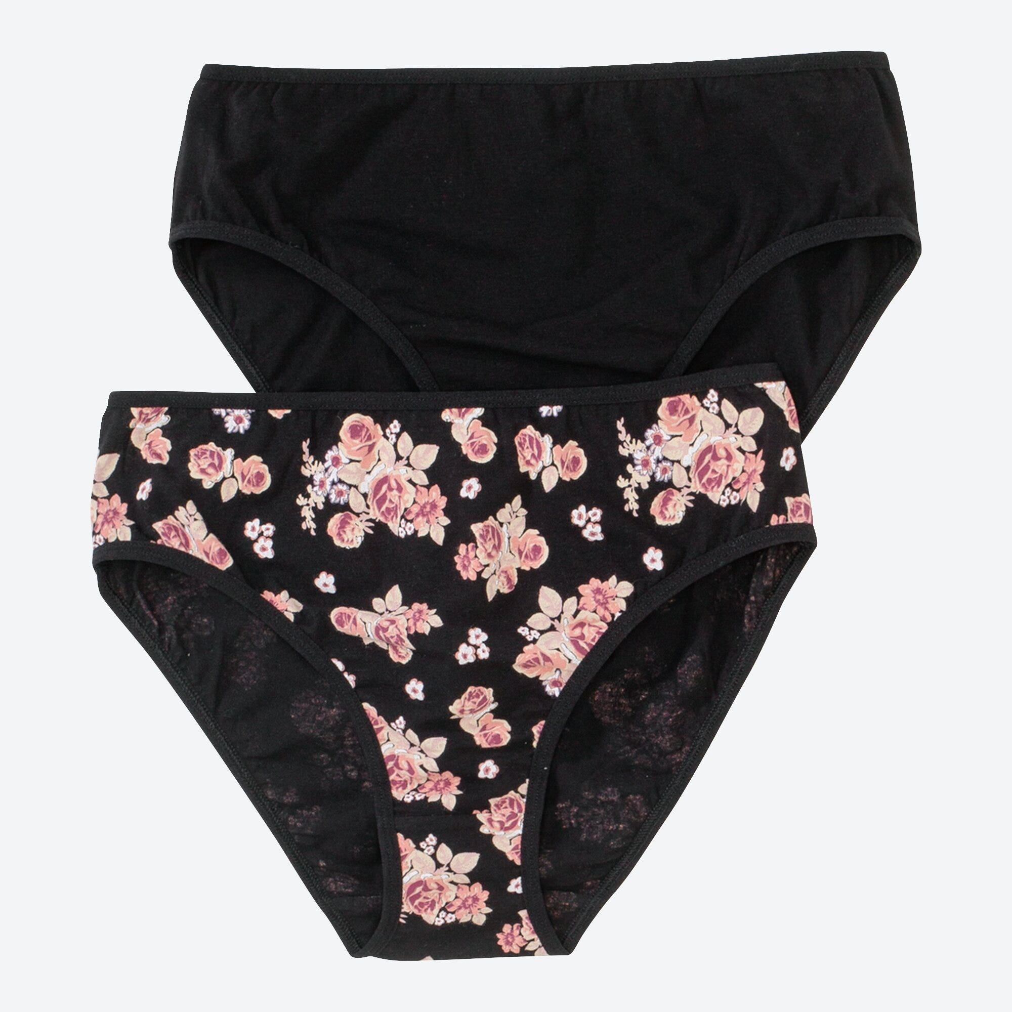 Damen-Rioslip mit Blumenmuster, 2er-Pack