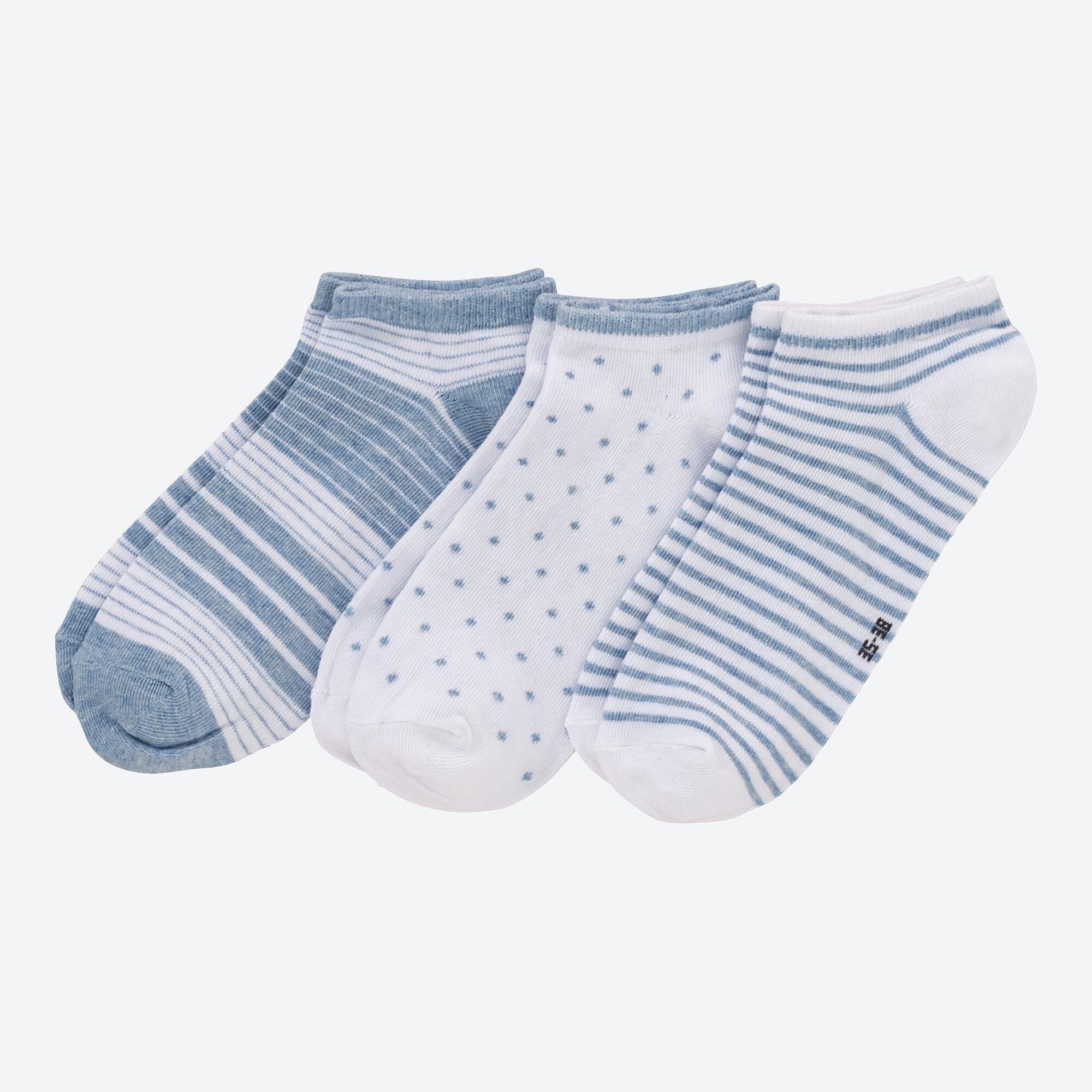 Damen-Sneaker-Socken, 3er-Pack